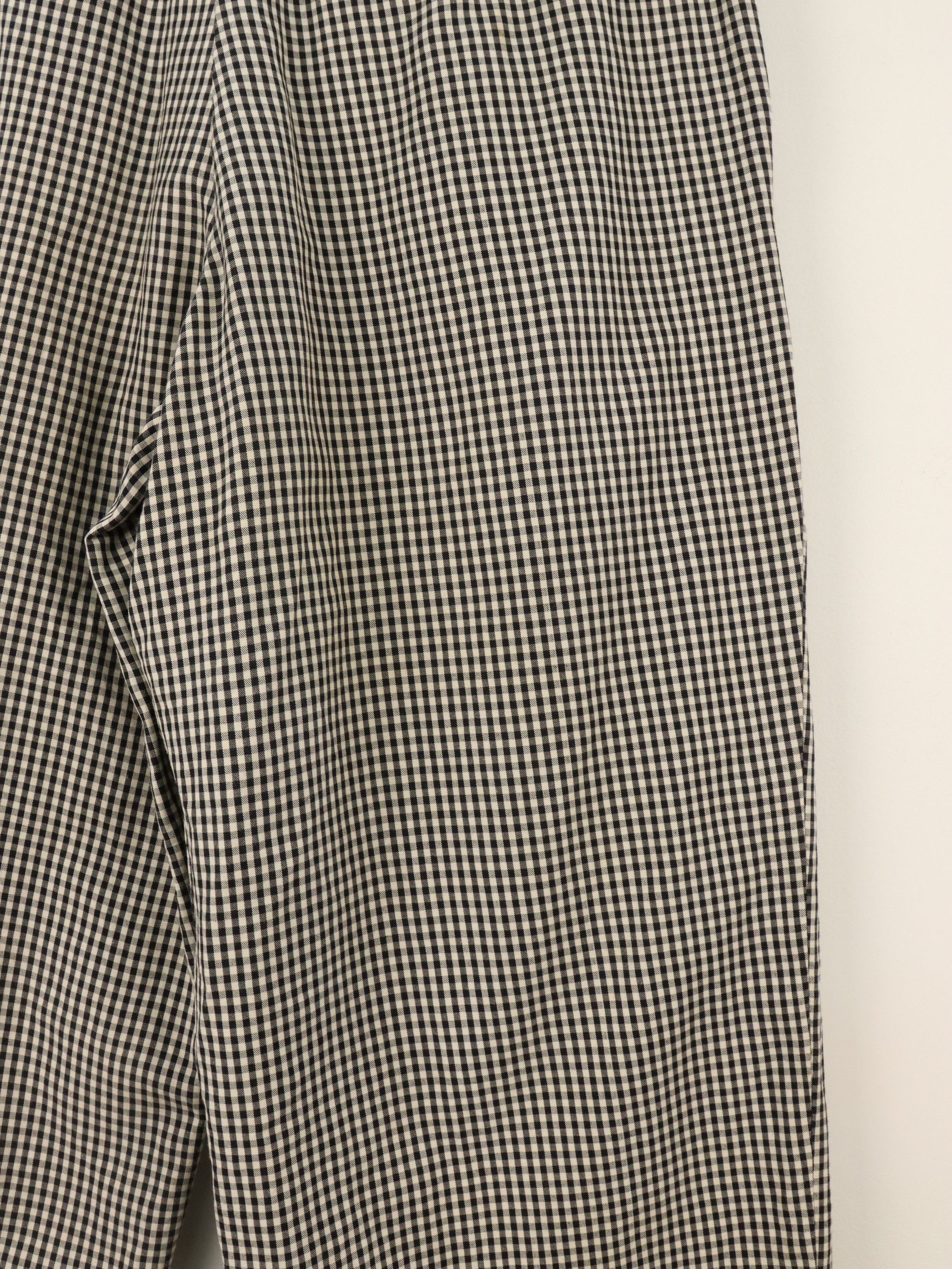 Issey Miyake 80's ISSEY MIYAKE MEN Checkered Baggy Front Pleated Pant Size US 29 - 14 Thumbnail