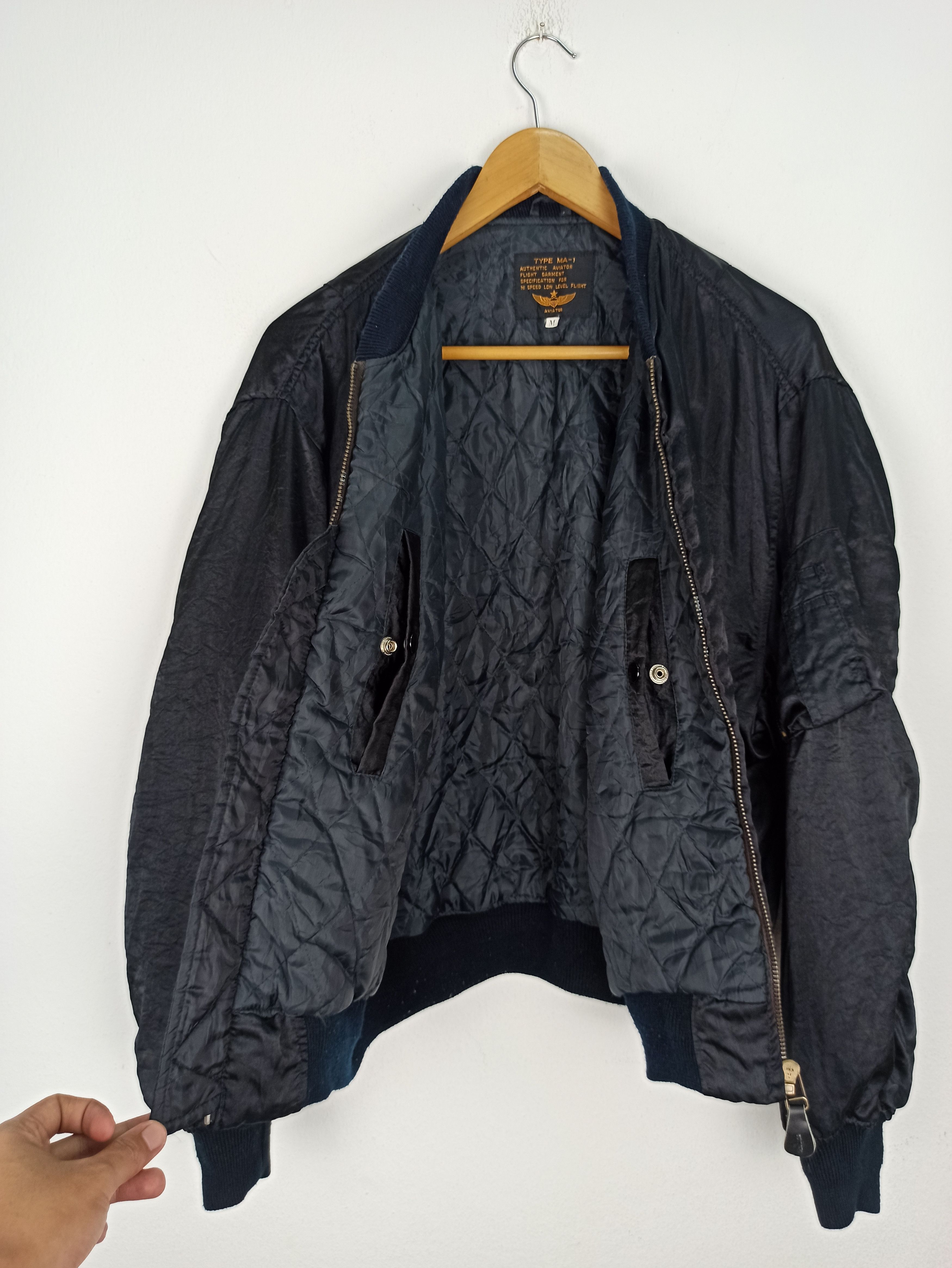 Japanese Brand Rare MA-1 Bomber Jacket Palazzo Pazzi Hot Crew (c45) Size US M / EU 48-50 / 2 - 4 Thumbnail