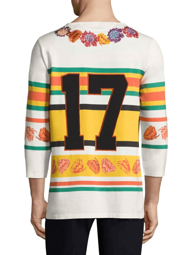 Paul Smith Paul Smith Embroidered Floral Peace Hockey Top T-shirt Size US S / EU 44-46 / 1 - 3 Thumbnail