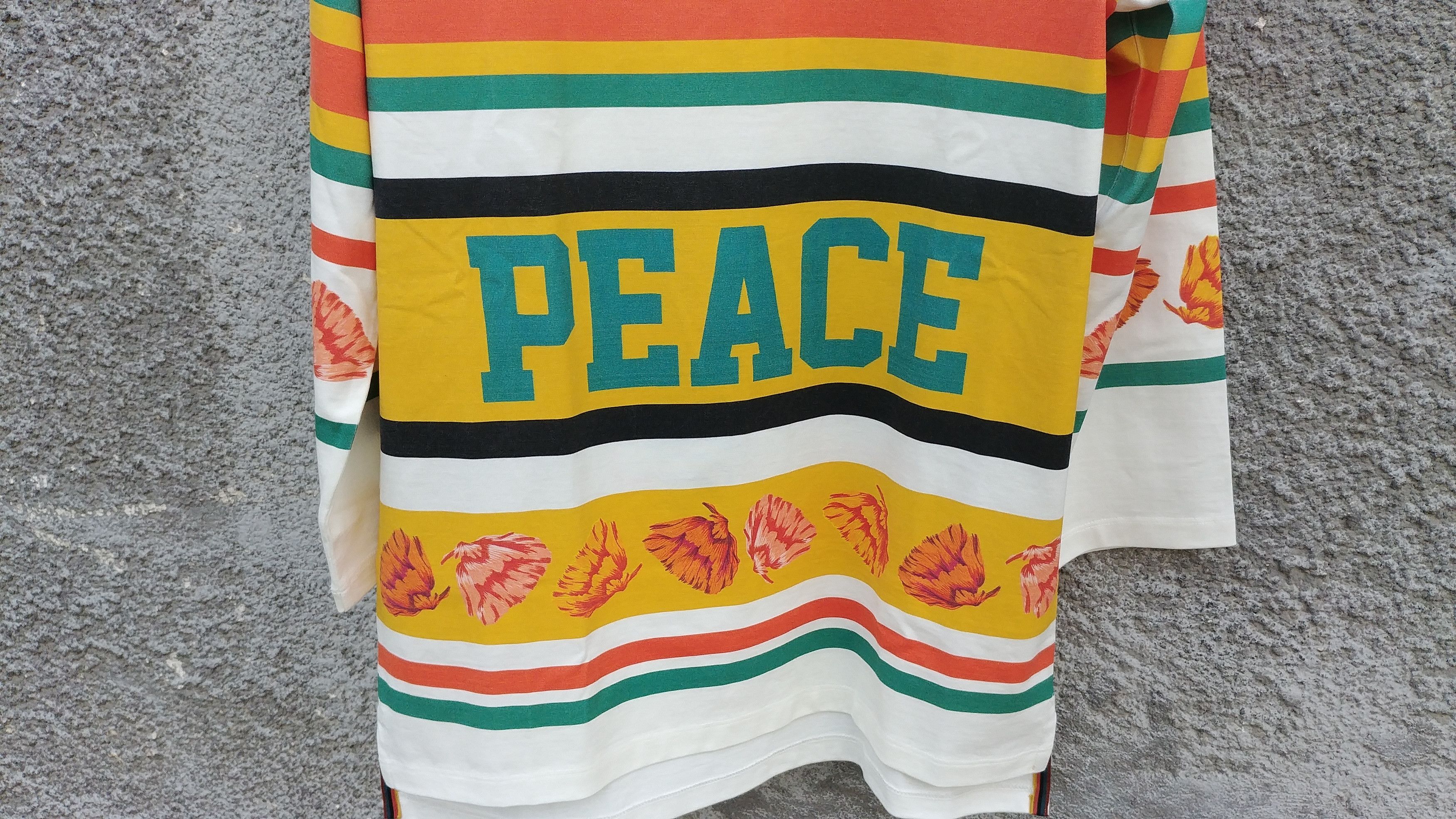 Paul Smith Paul Smith Embroidered Floral Peace Hockey Top T-shirt Size US S / EU 44-46 / 1 - 8 Thumbnail