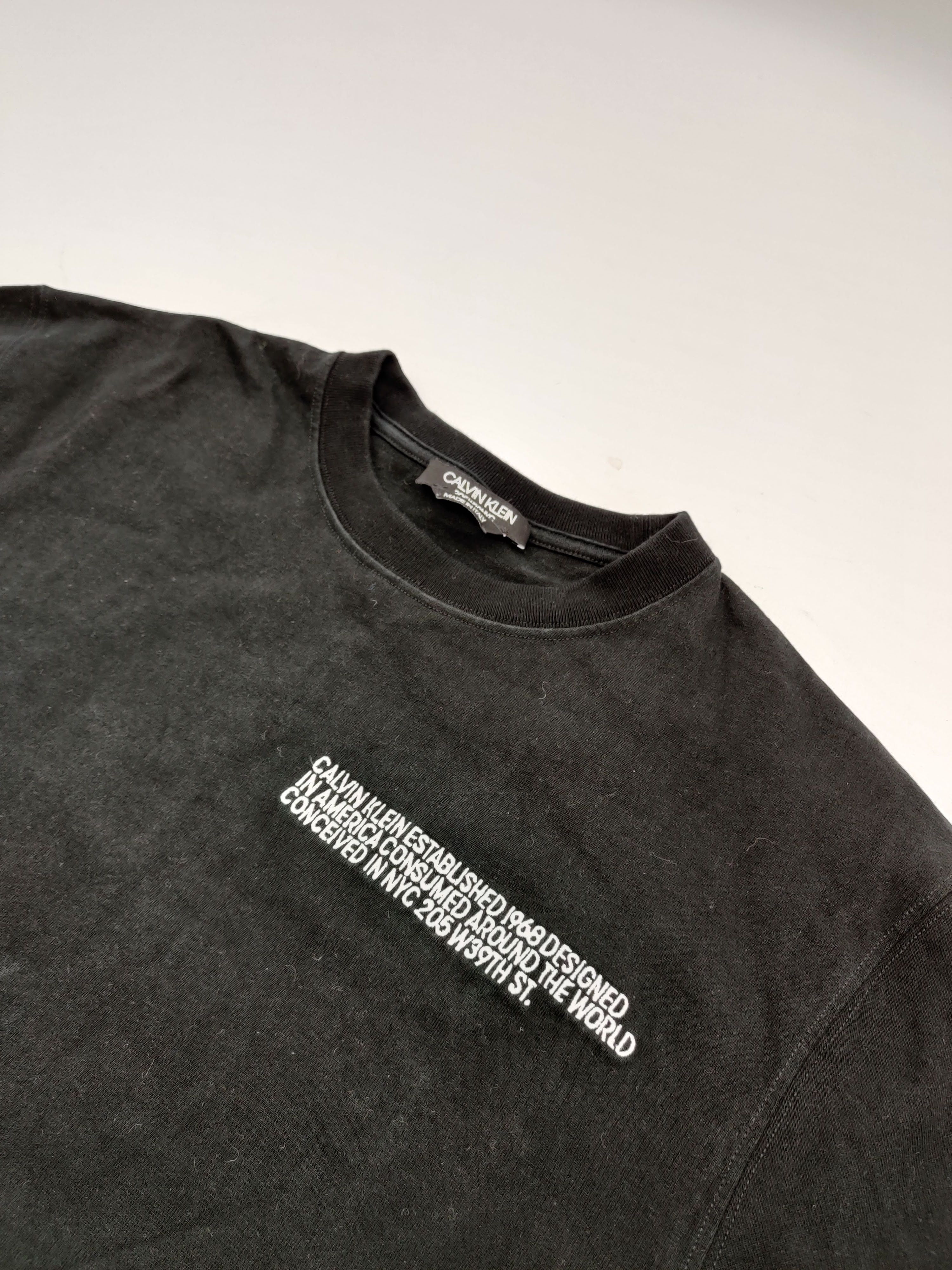 Calvin Klein 205W39NYC ⚡️QUICK SALE⚡️Calvin Klein 205W39NYC Logo Thick Black Tshirt Size US S / EU 44-46 / 1 - 2 Thumbnail