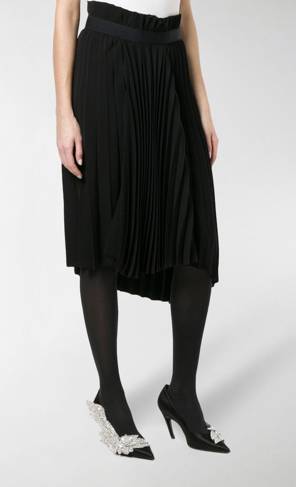 Balenciaga Balenciaga Logo Pleated Kilt Skirt Size 25" / US 0 / IT 36 - 8 Thumbnail