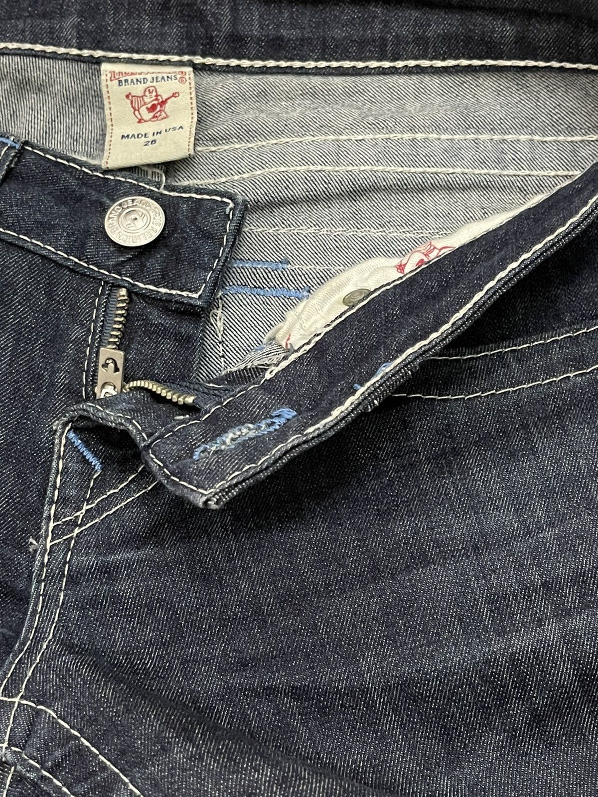 True Religion × Vintage Rare Distressed True Religion Flared Jeans Size 28" / US 6 / IT 42 - 7 Thumbnail