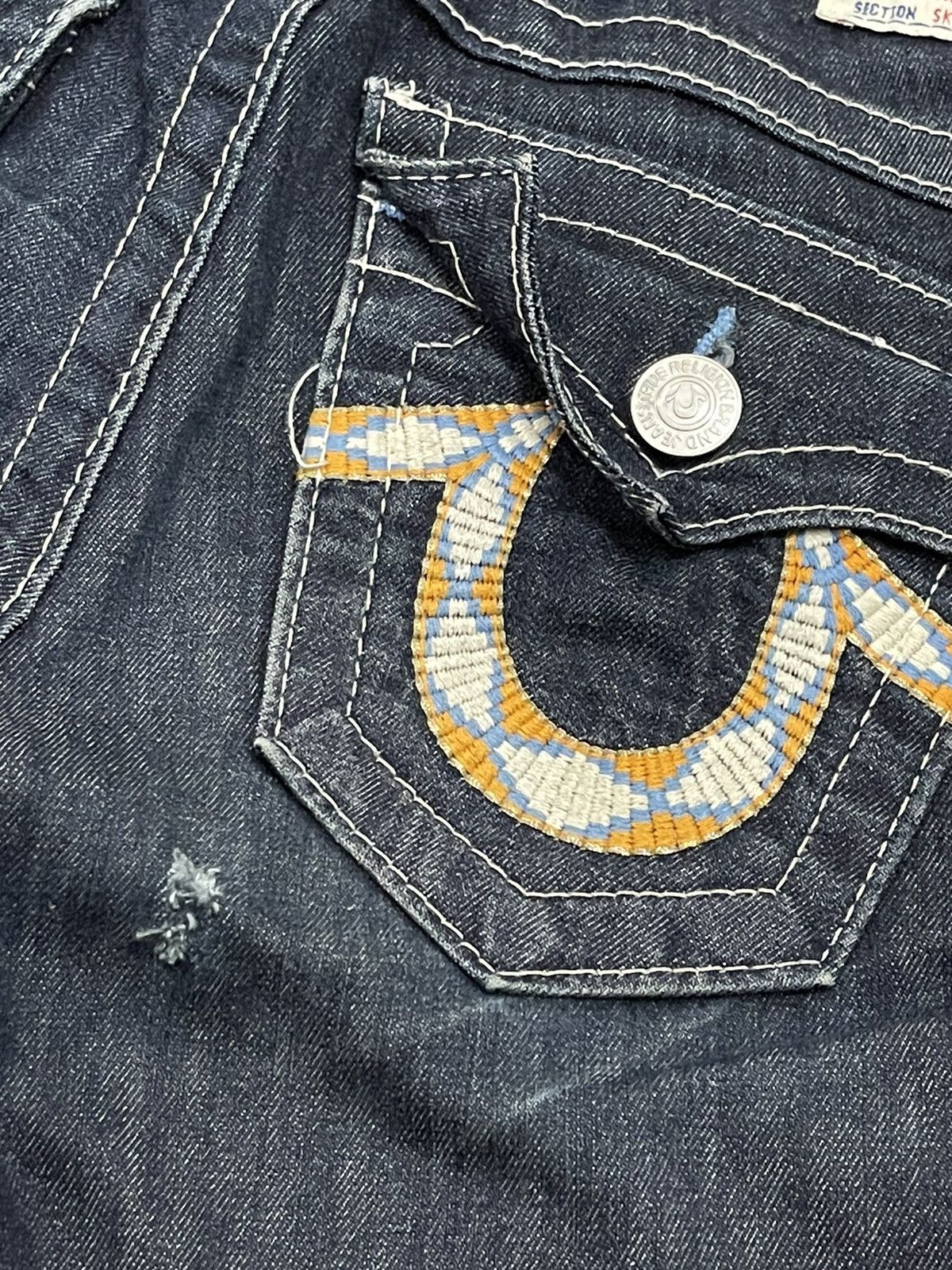 True Religion × Vintage Rare Distressed True Religion Flared Jeans Size 28" / US 6 / IT 42 - 5 Thumbnail