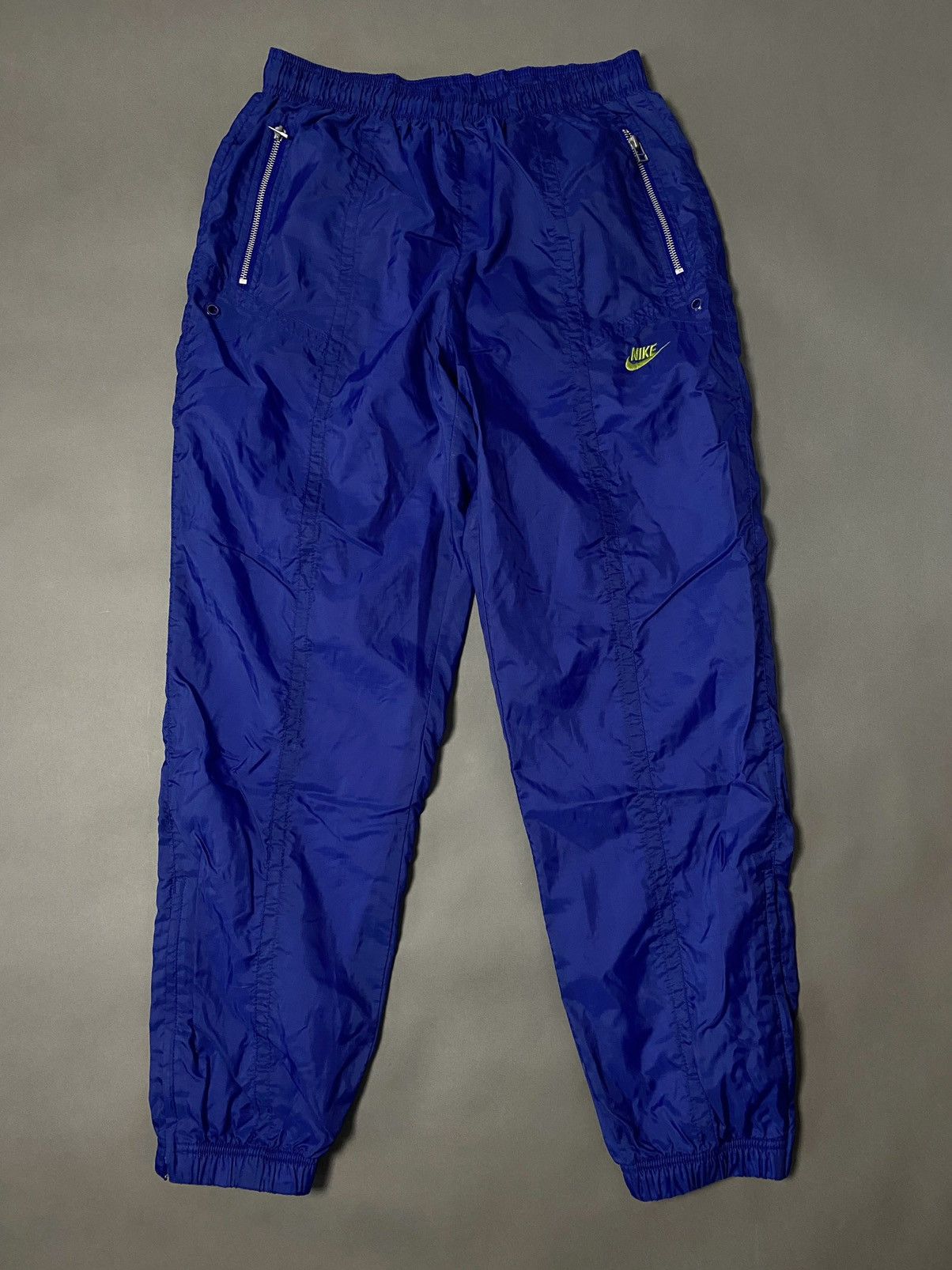 Nike 90s Nike vintage purple / green track pants small swoosh Size US 30 / EU 46 - 2 Thumbnail