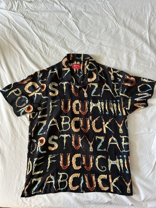 Supreme store alphabet shirt