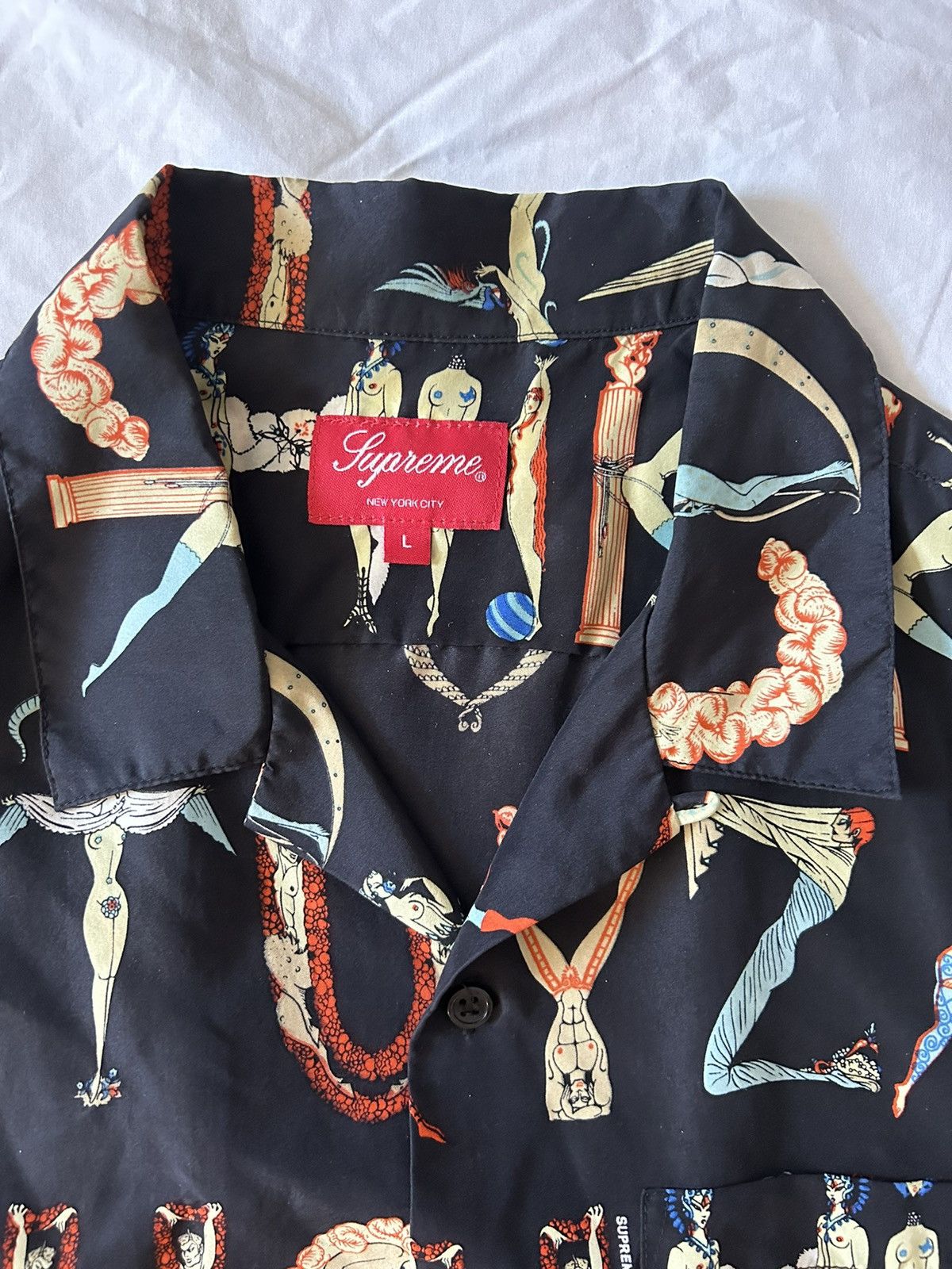 Supreme Supreme alphabet silk shirt Size US L / EU 52-54 / 3 - 4 Thumbnail