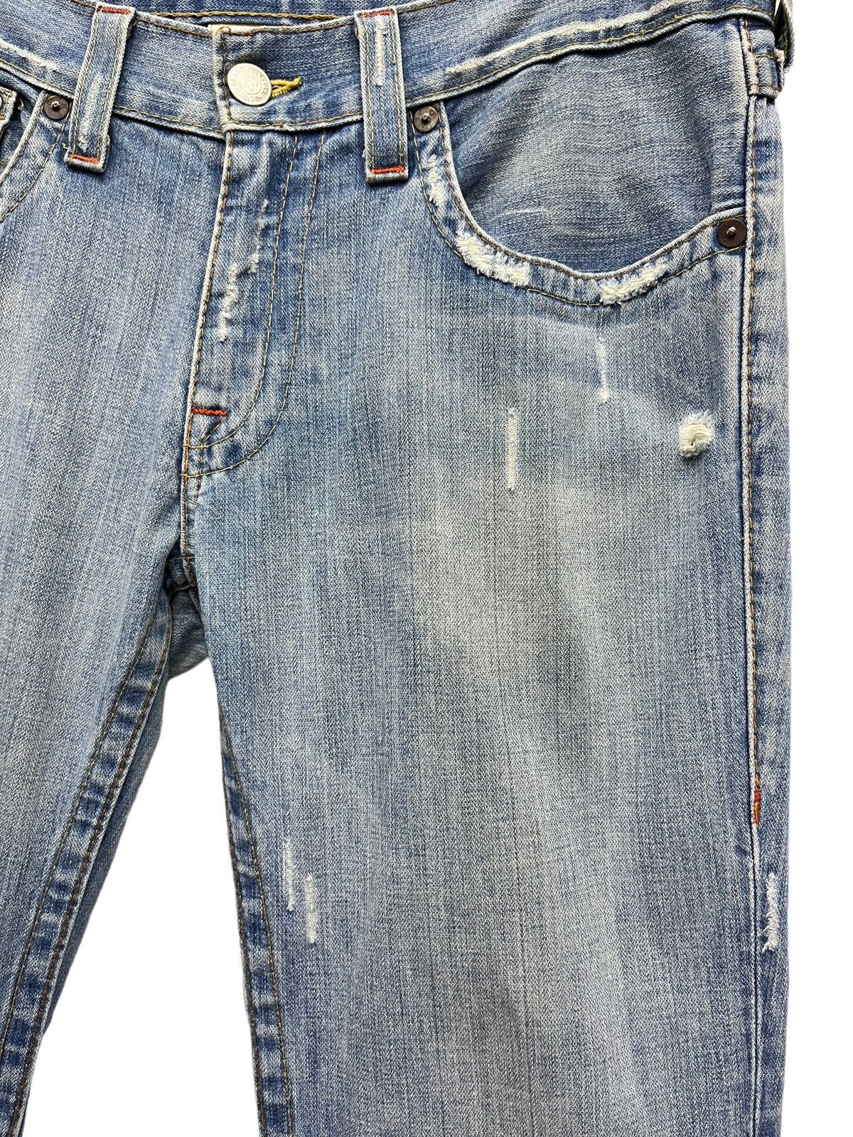 True Religion × Vintage 🔥WIDE LEG FLARE🔥Vtg TRUE RELIGION Billy Distressed Jeans Size US 34 / EU 50 - 4 Thumbnail