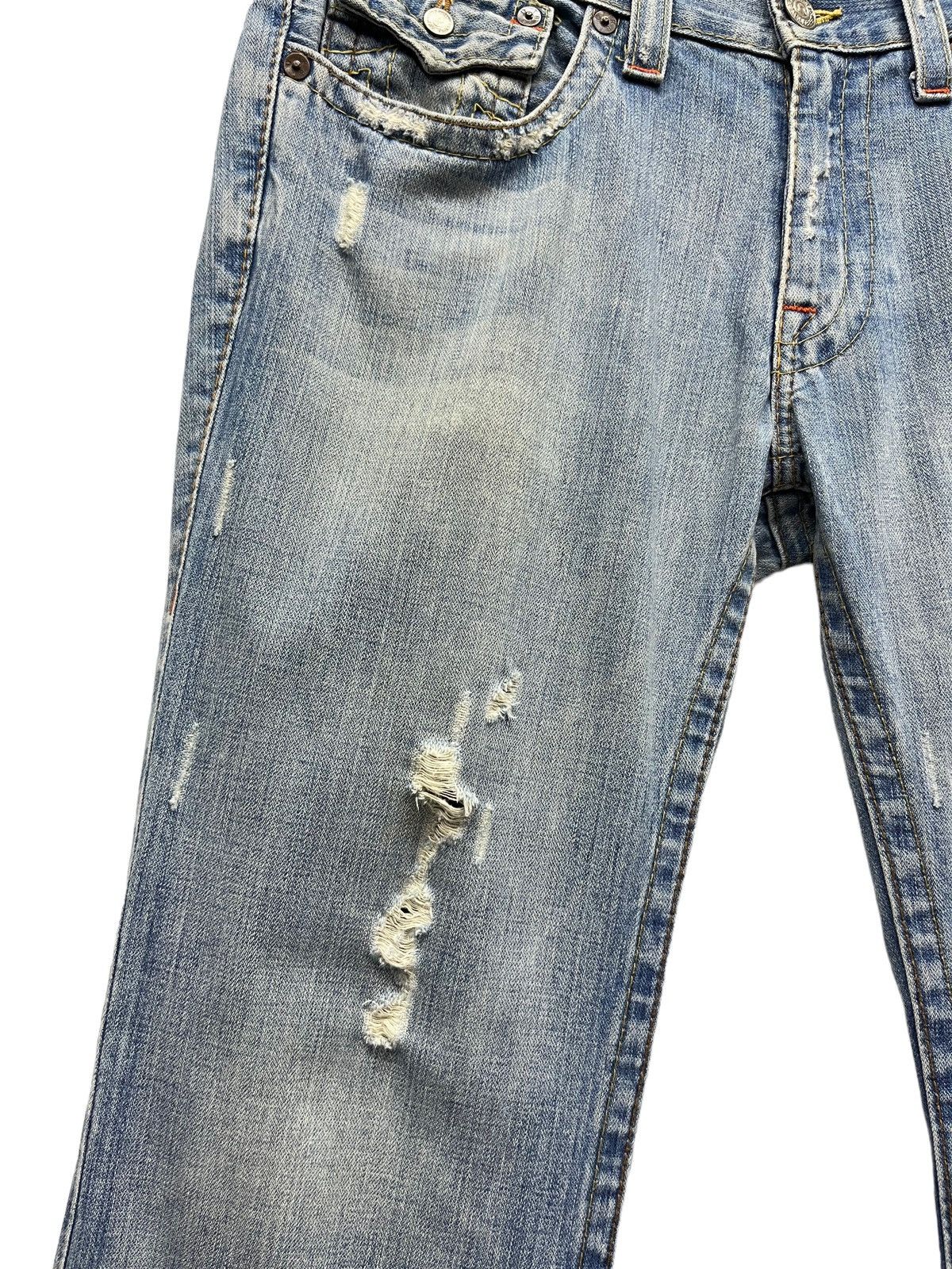 True Religion × Vintage 🔥WIDE LEG FLARE🔥Vtg TRUE RELIGION Billy Distressed Jeans Size US 34 / EU 50 - 3 Thumbnail