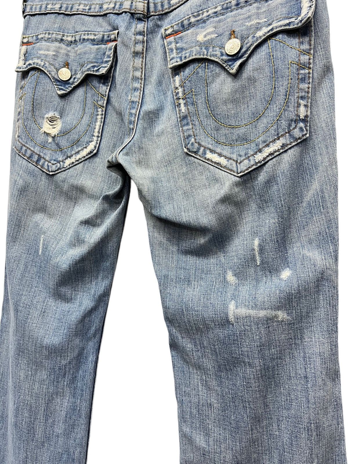 True Religion × Vintage 🔥WIDE LEG FLARE🔥Vtg TRUE RELIGION Billy Distressed Jeans Size US 34 / EU 50 - 11 Thumbnail