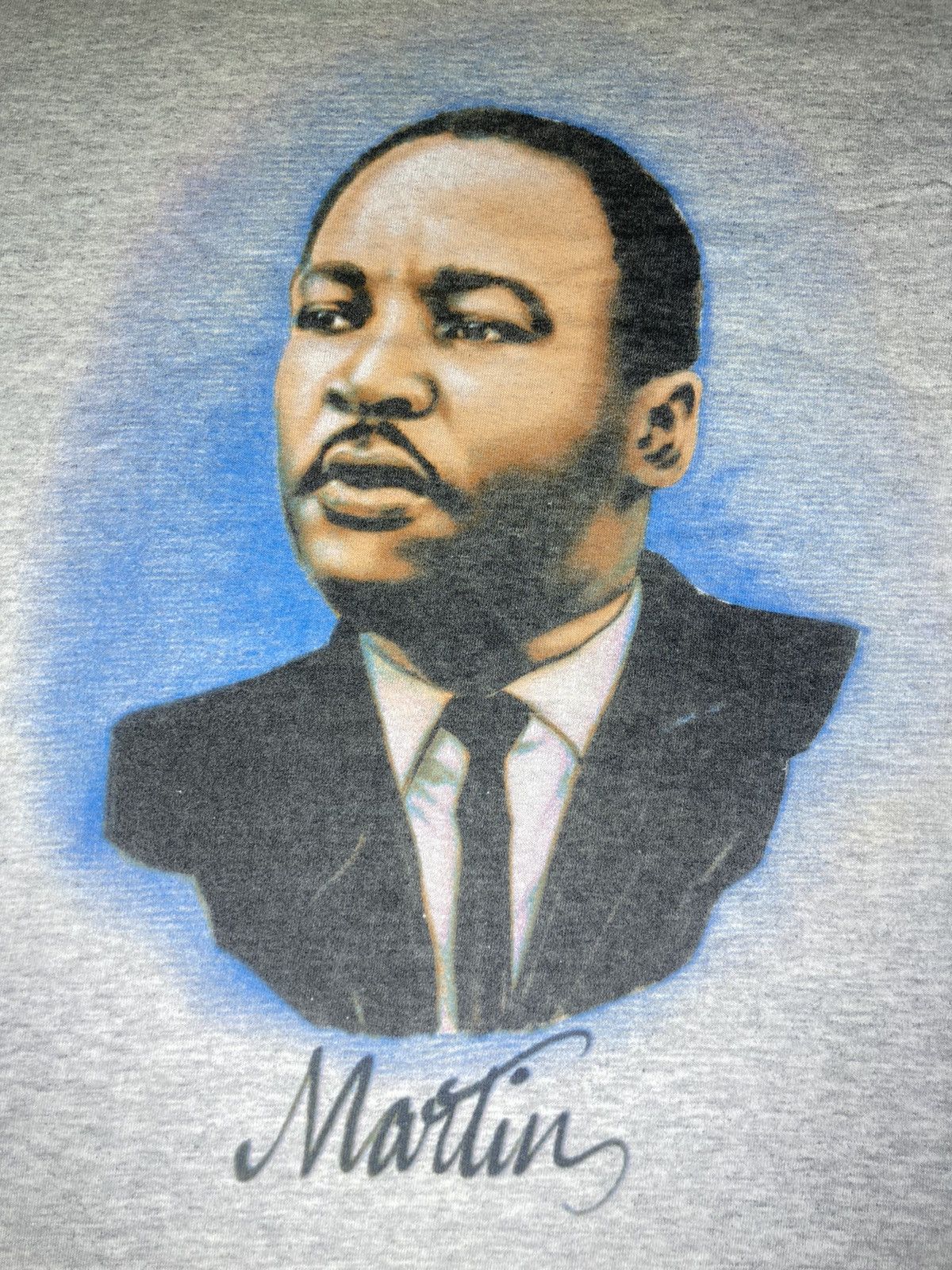 Supreme 2003 Supreme MLK Airbrush RIP Tee Gray Martin Luther King Size US M / EU 48-50 / 2 - 3 Thumbnail