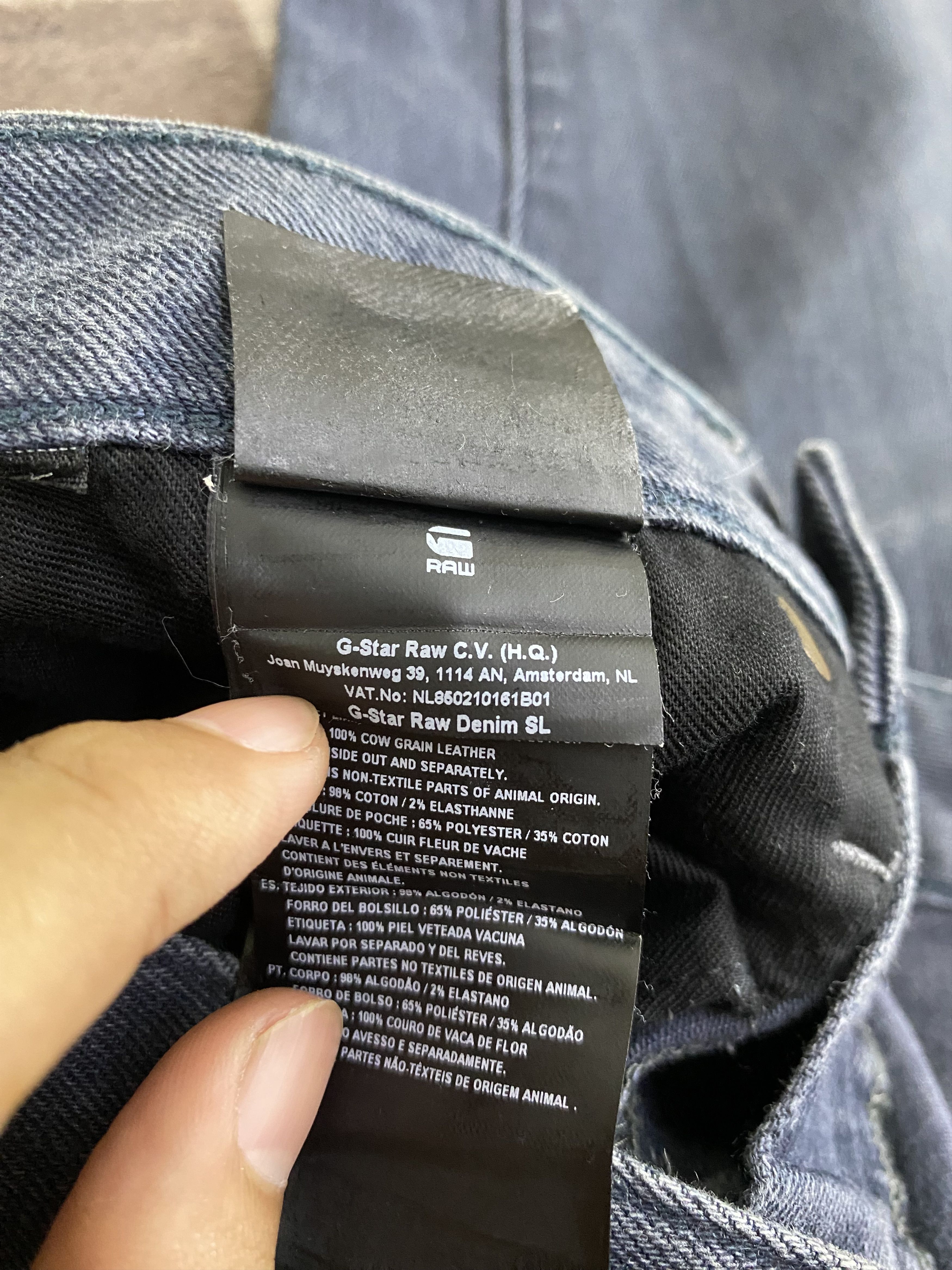 G-Star G Star Raw Denim A-Crotch Type Jean Size US 34 / EU 50 - 16 Thumbnail
