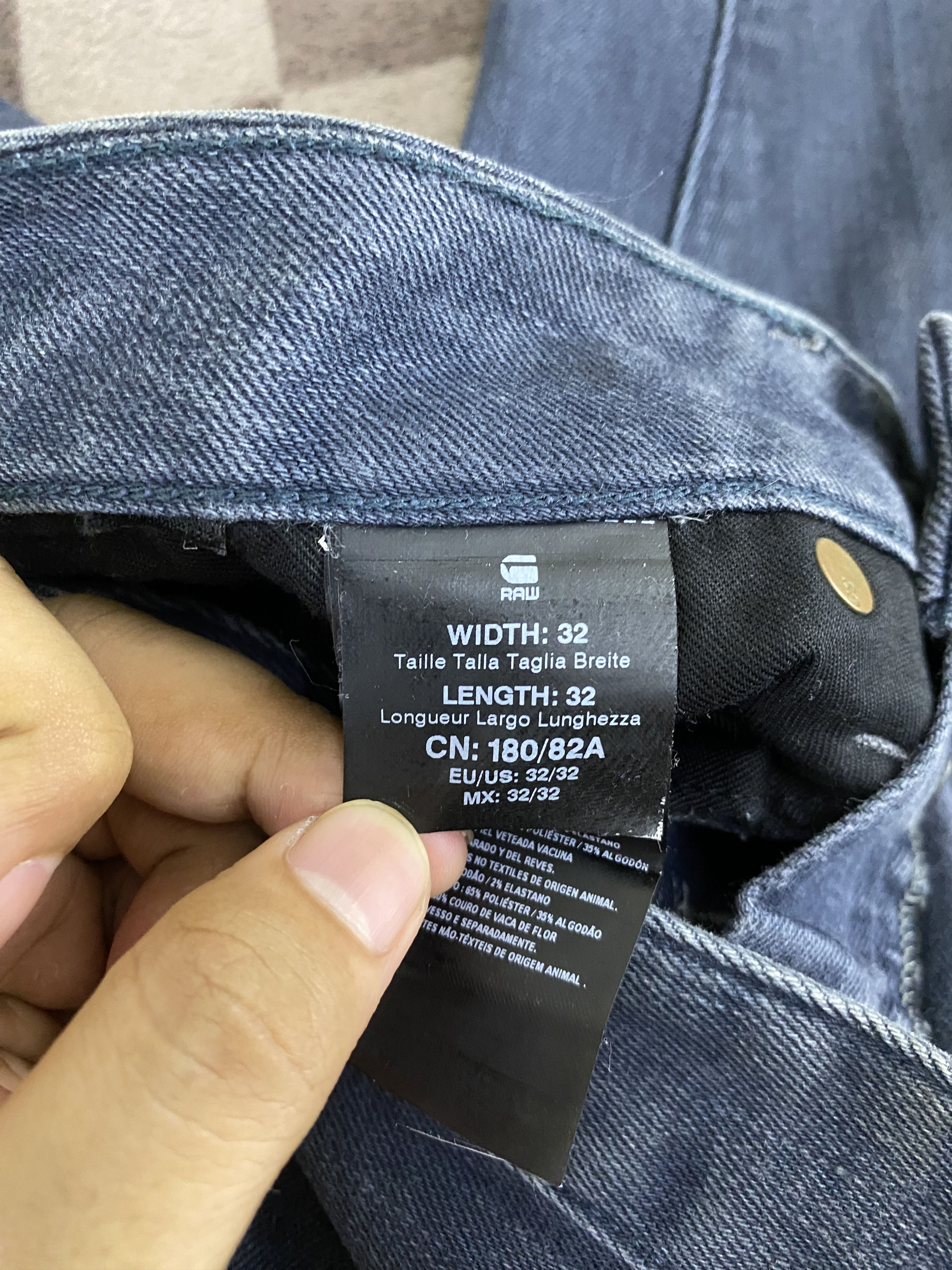 G-Star G Star Raw Denim A-Crotch Type Jean Size US 34 / EU 50 - 15 Thumbnail