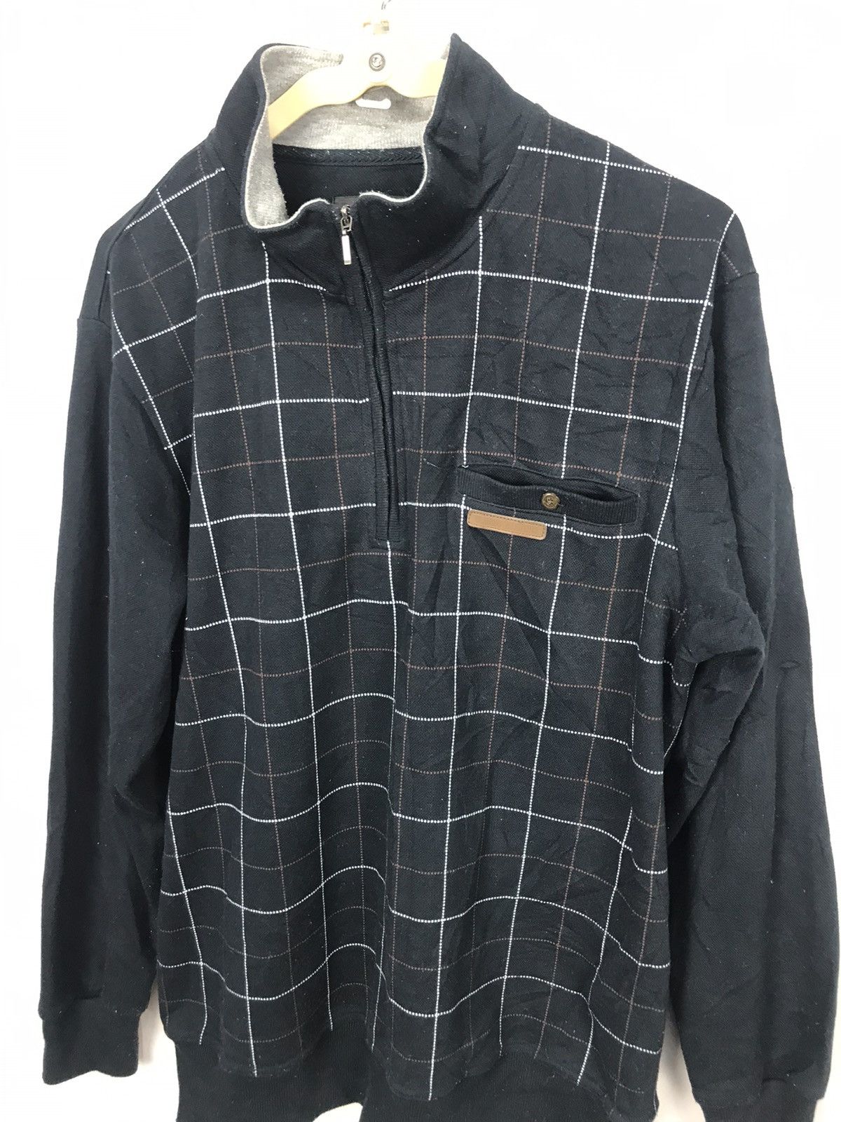 Japanese Brand Claudio Valentino half zipper sweatshirt Size US M / EU 48-50 / 2 - 5 Thumbnail
