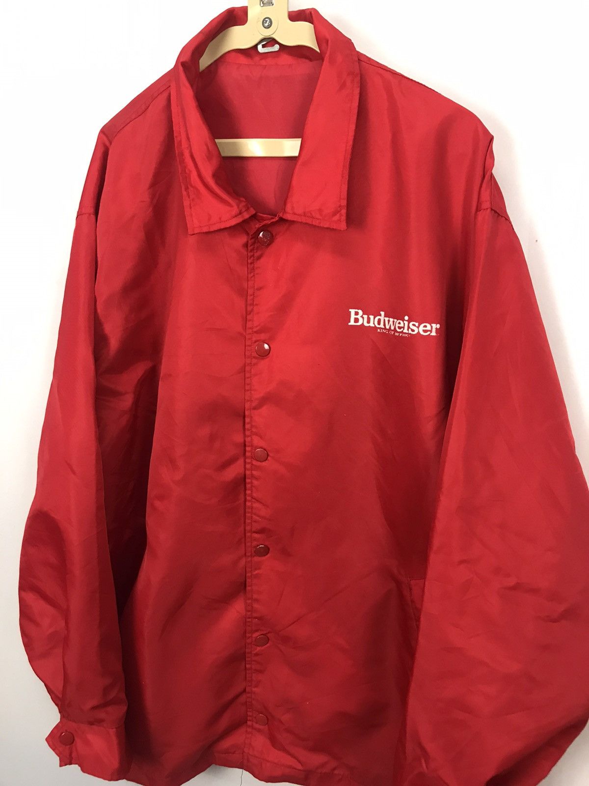 Budweiser Budweiser “bud after bud” snap button rain jacket Size US L / EU 52-54 / 3 - 4 Thumbnail