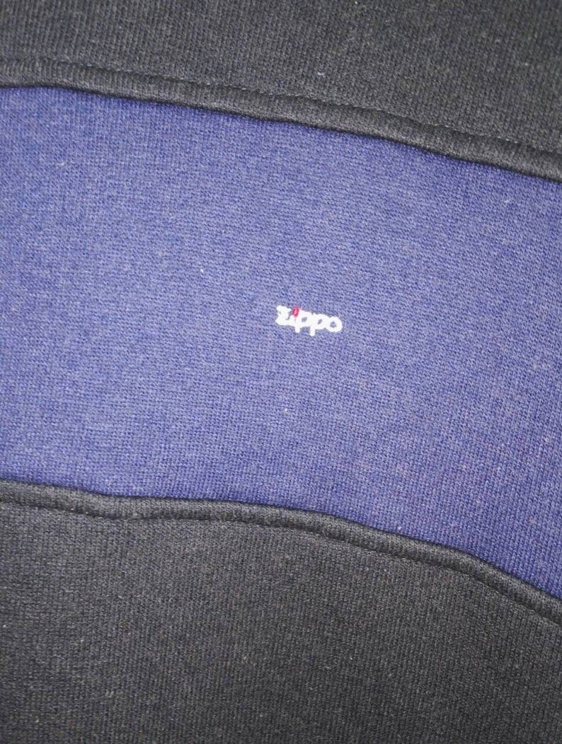 Vintage Rare Sweatshirt ZIPPO small logo embroidered (ss386) Size US L / EU 52-54 / 3 - 3 Thumbnail