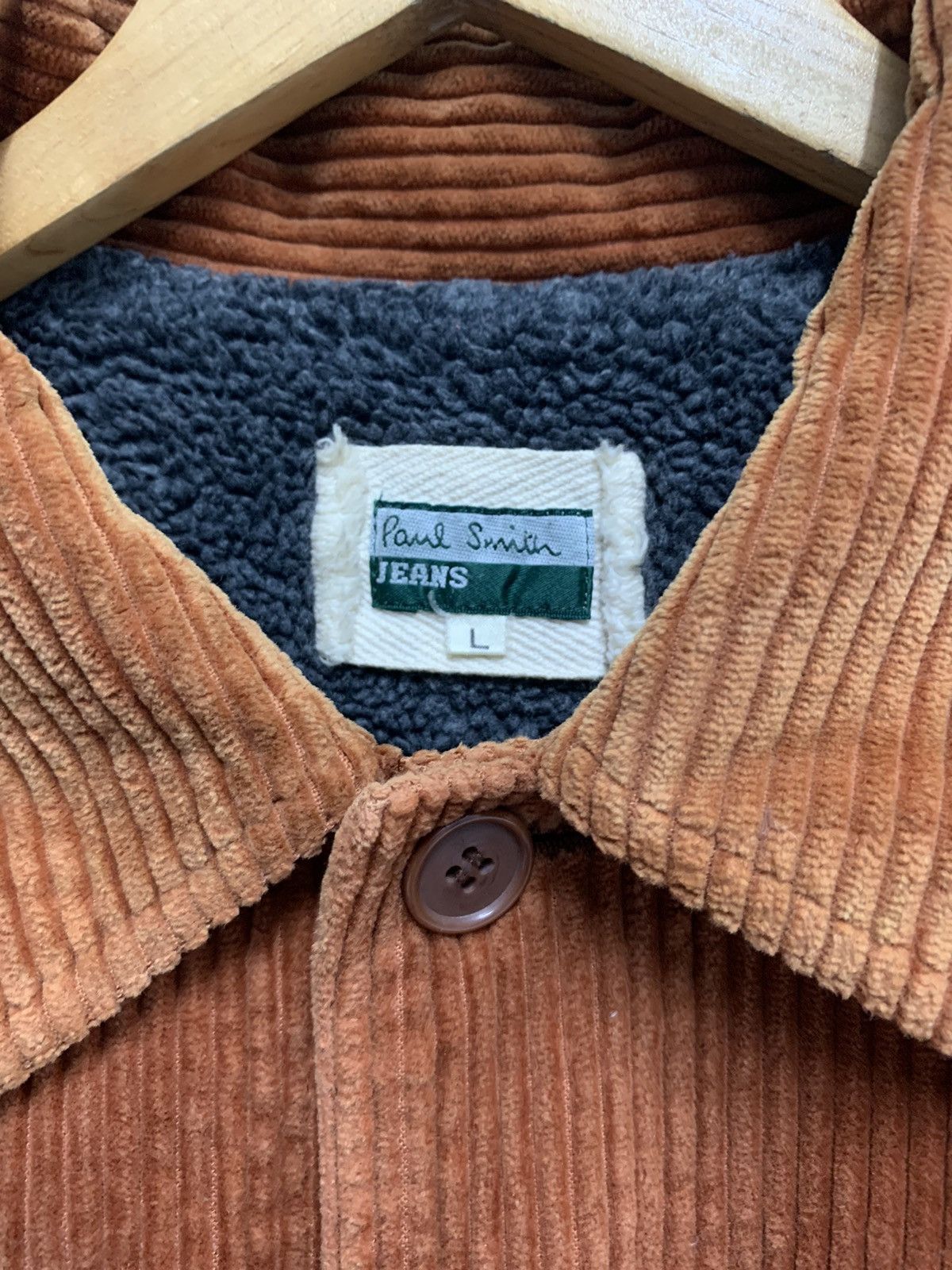 Paul Smith 🖤 Paul Smith Corduroy Sherpa Lined Oversized Jacket Size US L / EU 52-54 / 3 - 3 Thumbnail