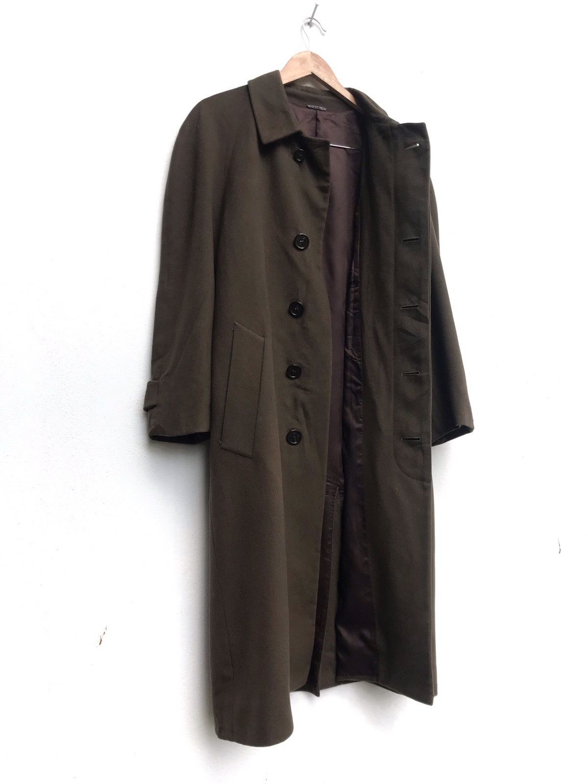 Fendi Vintage Made in Italy Fendi Wool Long Coat Overcoat Size US M / EU 48-50 / 2 - 1 Thumbnail