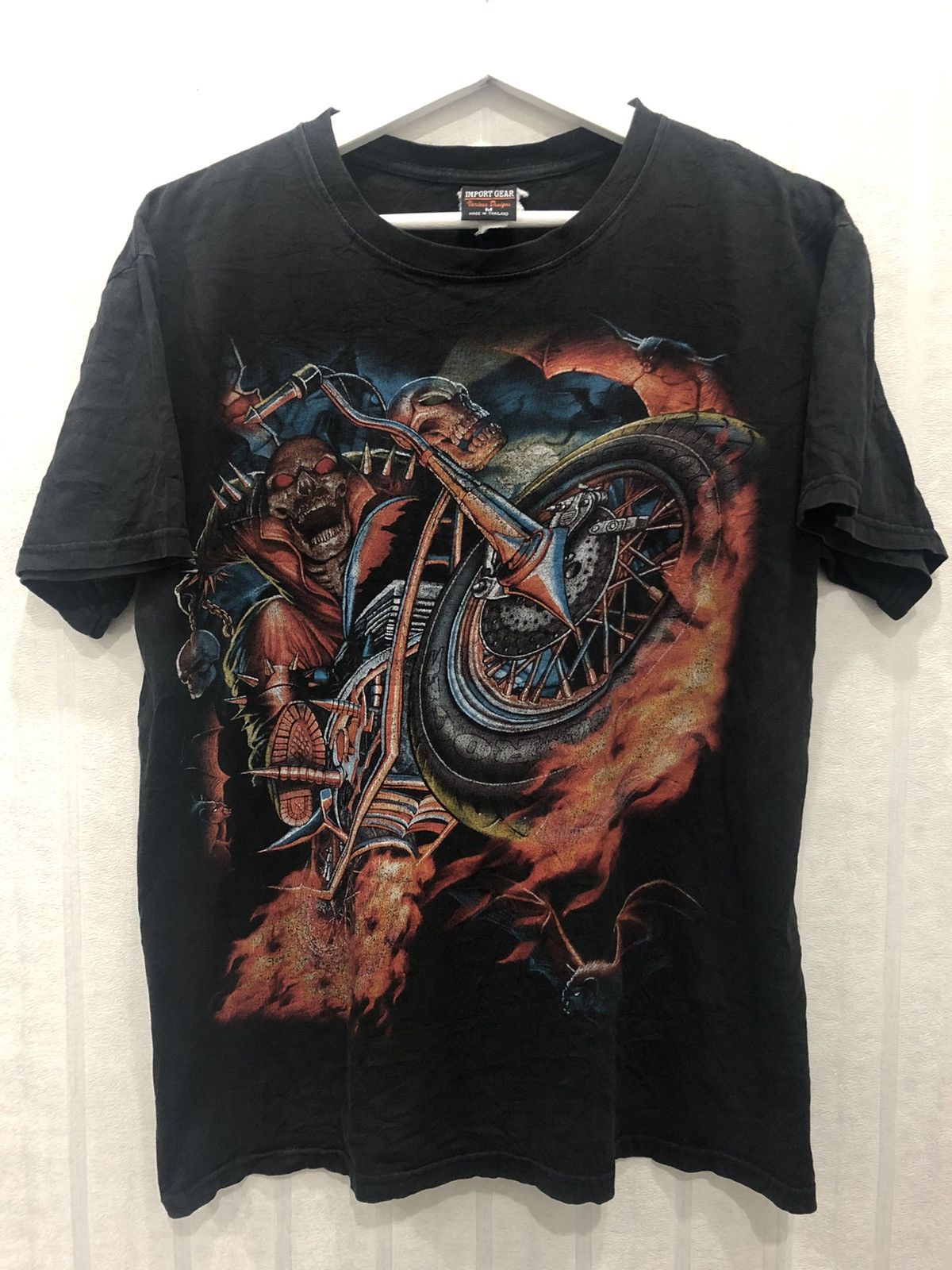 Harley Davidson × Vintage Vintage Skull on the bikes Size US M / EU 48-50 / 2 - 1 Thumbnail