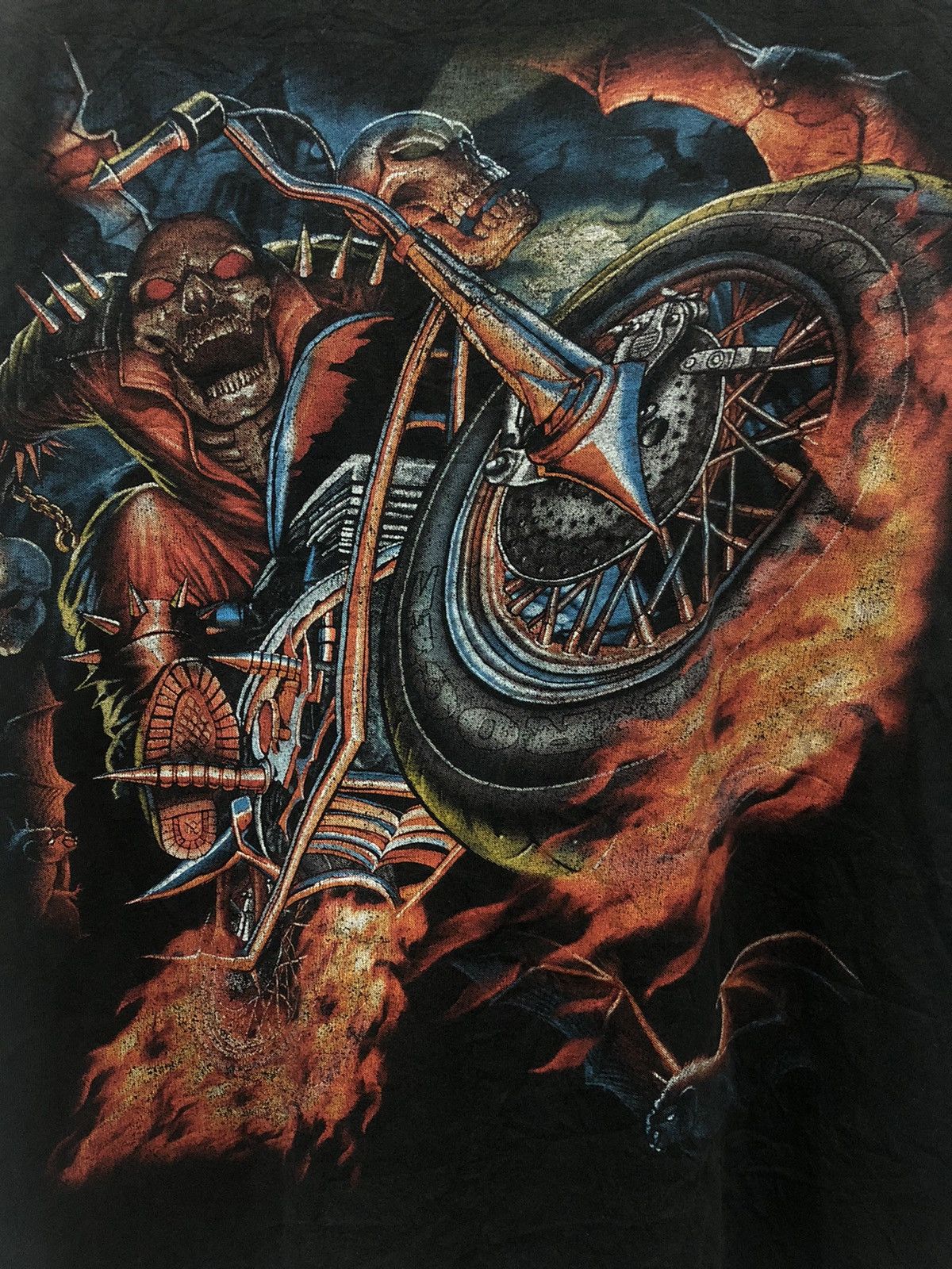 Harley Davidson × Vintage Vintage Skull on the bikes Size US M / EU 48-50 / 2 - 2 Thumbnail