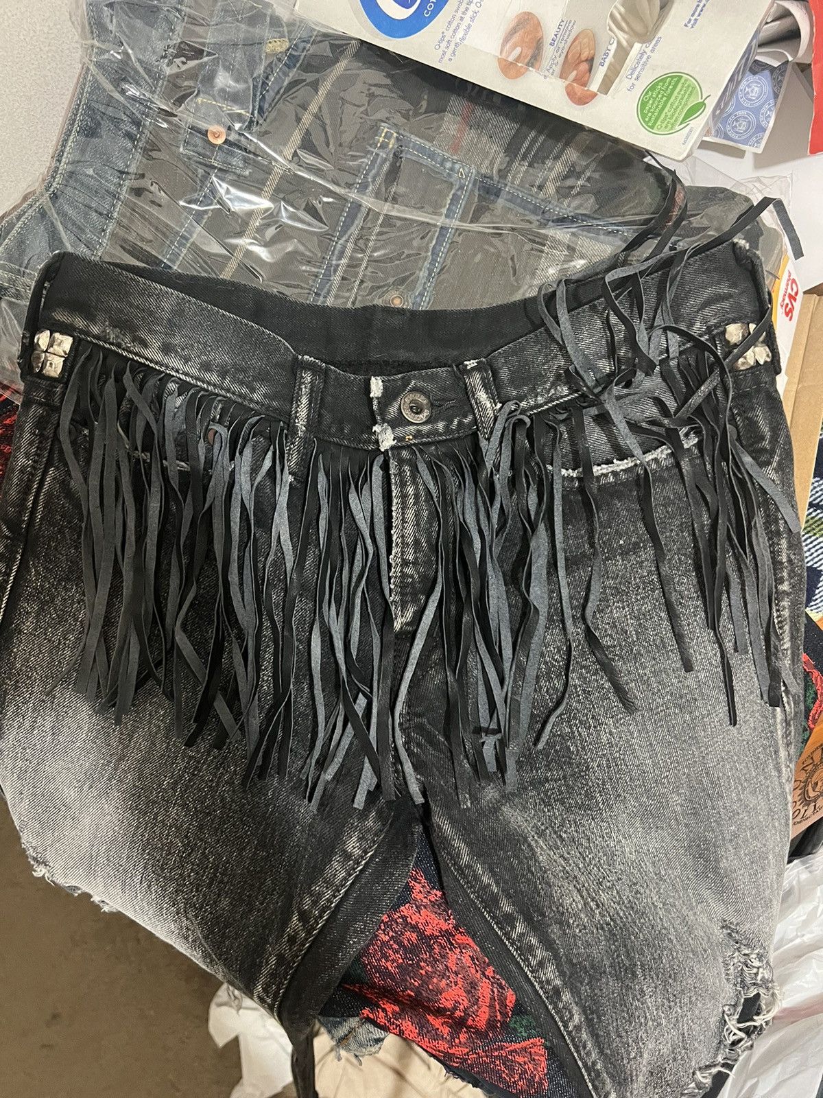 Kapital Kapital Peace tasseled fringe studded denim size 28 Size US 28 / EU 44 - 3 Thumbnail