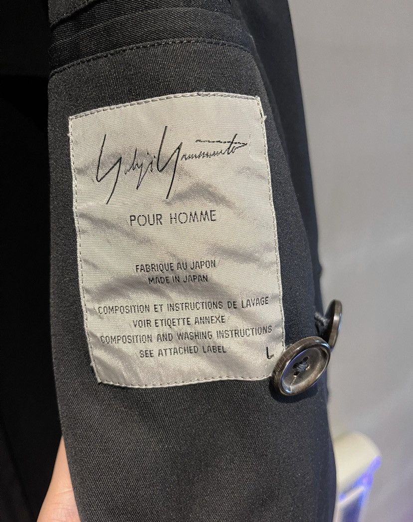 Yohji Yamamoto Vintage Yohji Yamamoto Pour Homme Suit Jacket Size US L / EU 52-54 / 3 - 3 Thumbnail
