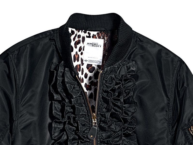 Adidas × Jeremy Scott Adidas Jeremy Scott Ruffle Leopard Reversible Slim Jacket Size US S / EU 44-46 / 1 - 6 Thumbnail