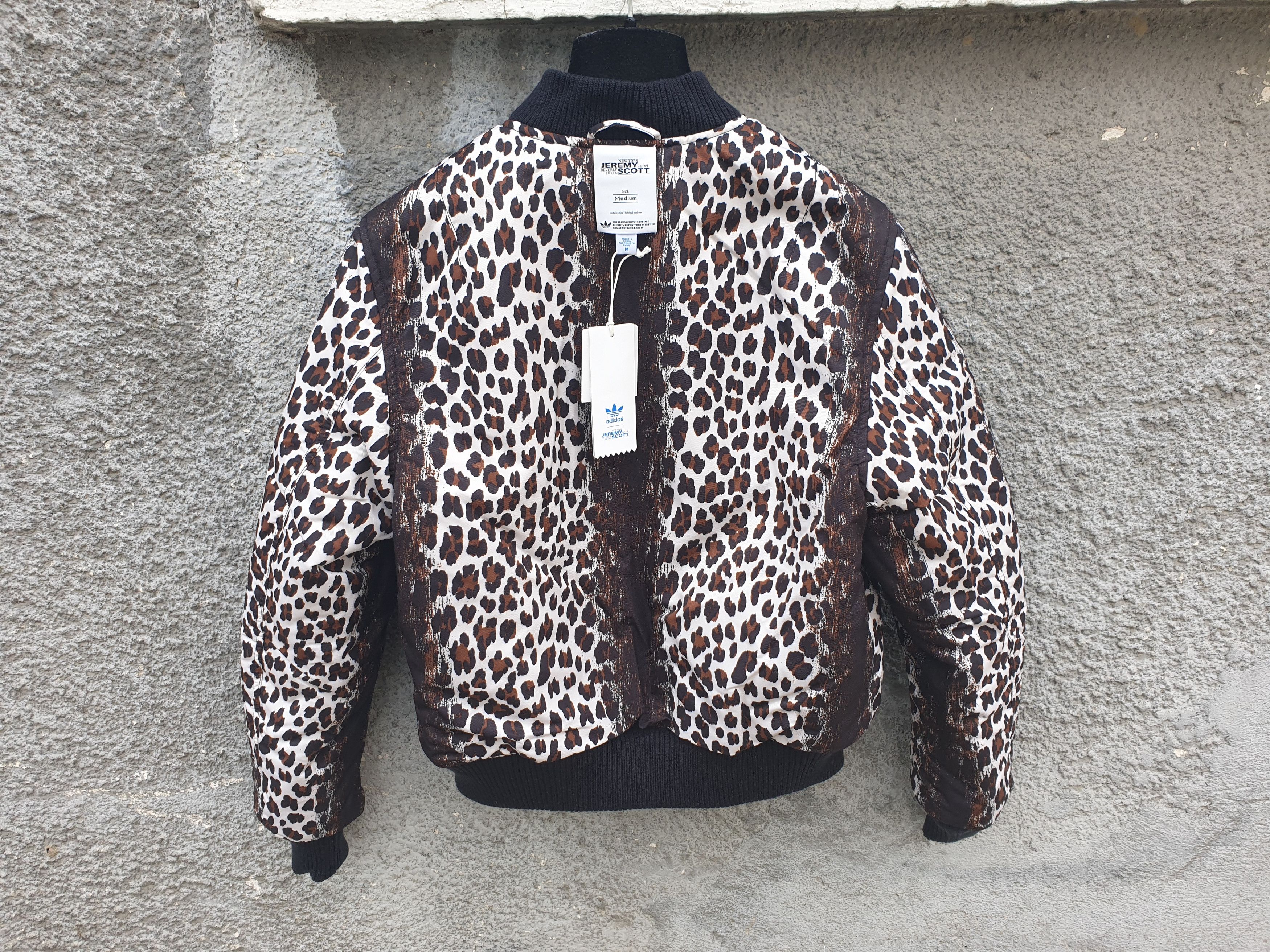 Adidas × Jeremy Scott Adidas Jeremy Scott Ruffle Leopard Reversible Slim Jacket Size US S / EU 44-46 / 1 - 16 Thumbnail