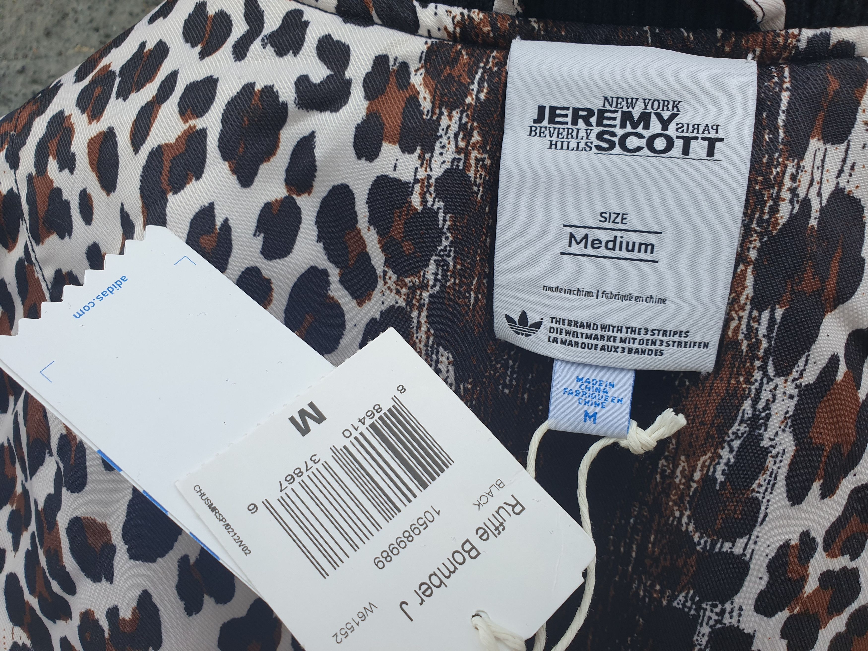 Adidas × Jeremy Scott Adidas Jeremy Scott Ruffle Leopard Reversible Slim Jacket Size US S / EU 44-46 / 1 - 17 Thumbnail