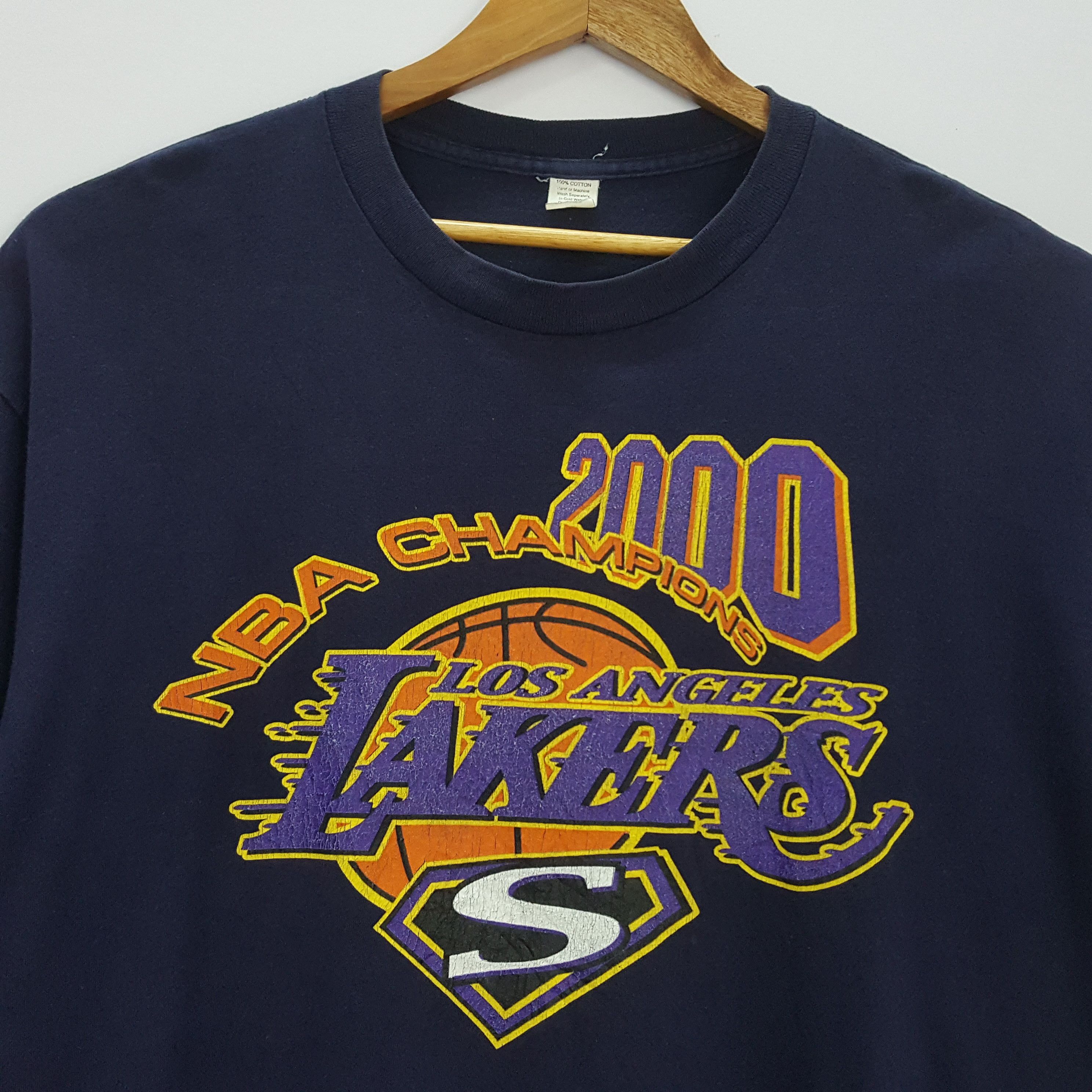 NBA × Vintage Vintage L.A Lakers 2000 NBA Champion t-shirt Size US XXL / EU 58 / 5 - 4 Thumbnail