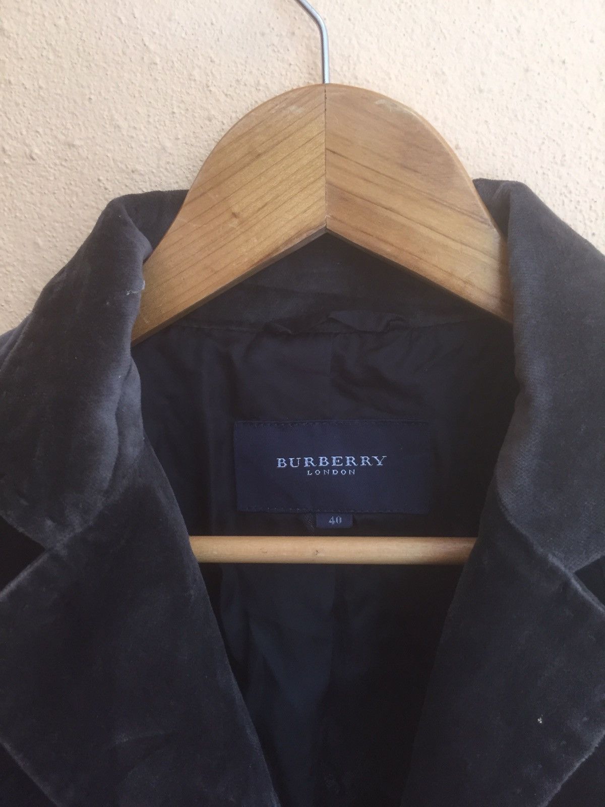 Burberry RARE BURBERRY LONDON VELVET JACKET COAT CORDUROY FOR WOMEN Size S / US 4 / IT 40 - 4 Thumbnail