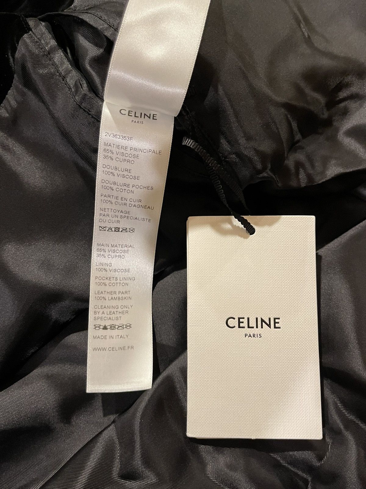 Celine × Hedi Slimane Celine Hedi Slimane Black Velvet Teddy Varsity Jacket RARE Size US XL / EU 56 / 4 - 14 Thumbnail