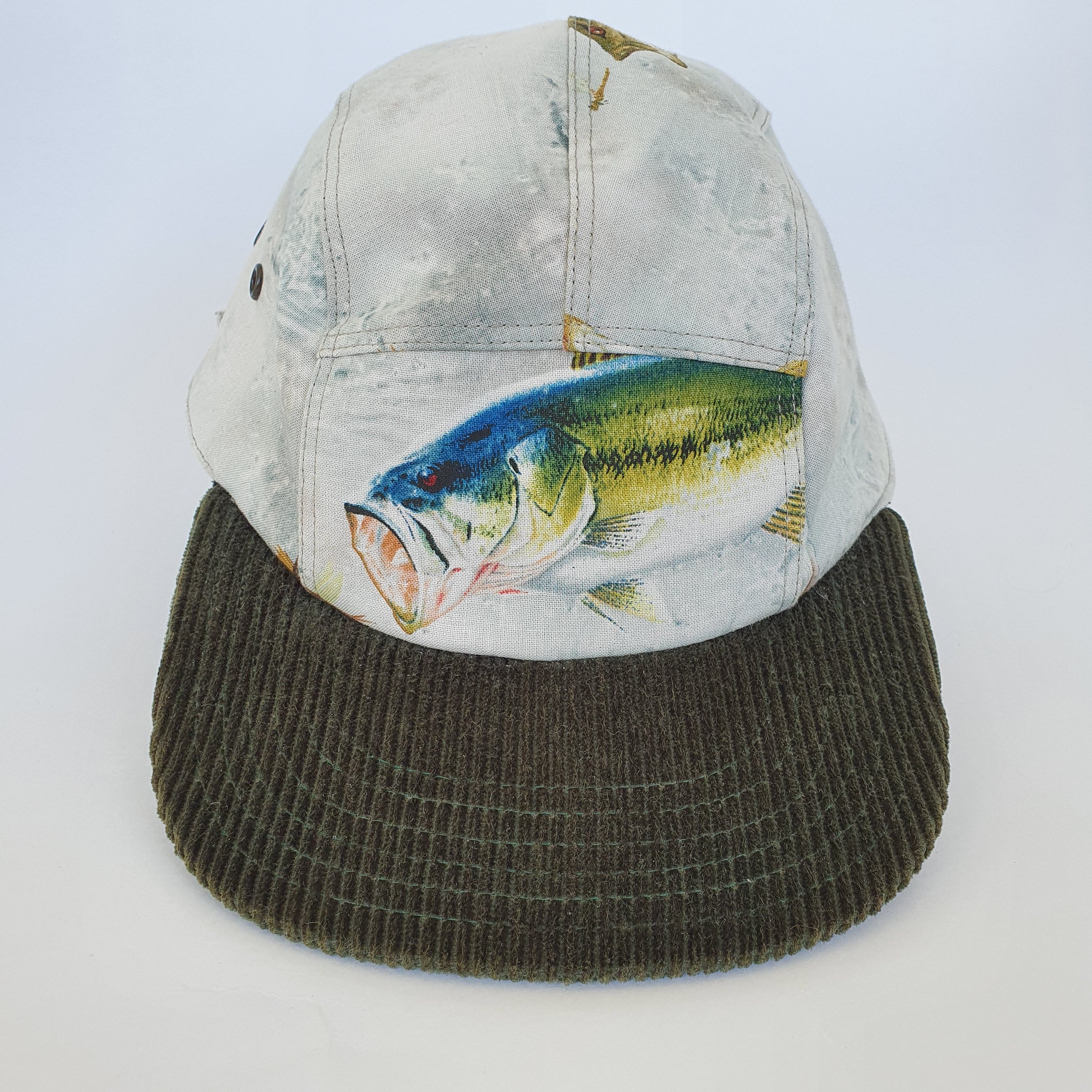 Other Moupia Fishing Design Corduroy Vintage 6 panel Cap Size ONE SIZE - 7 Thumbnail