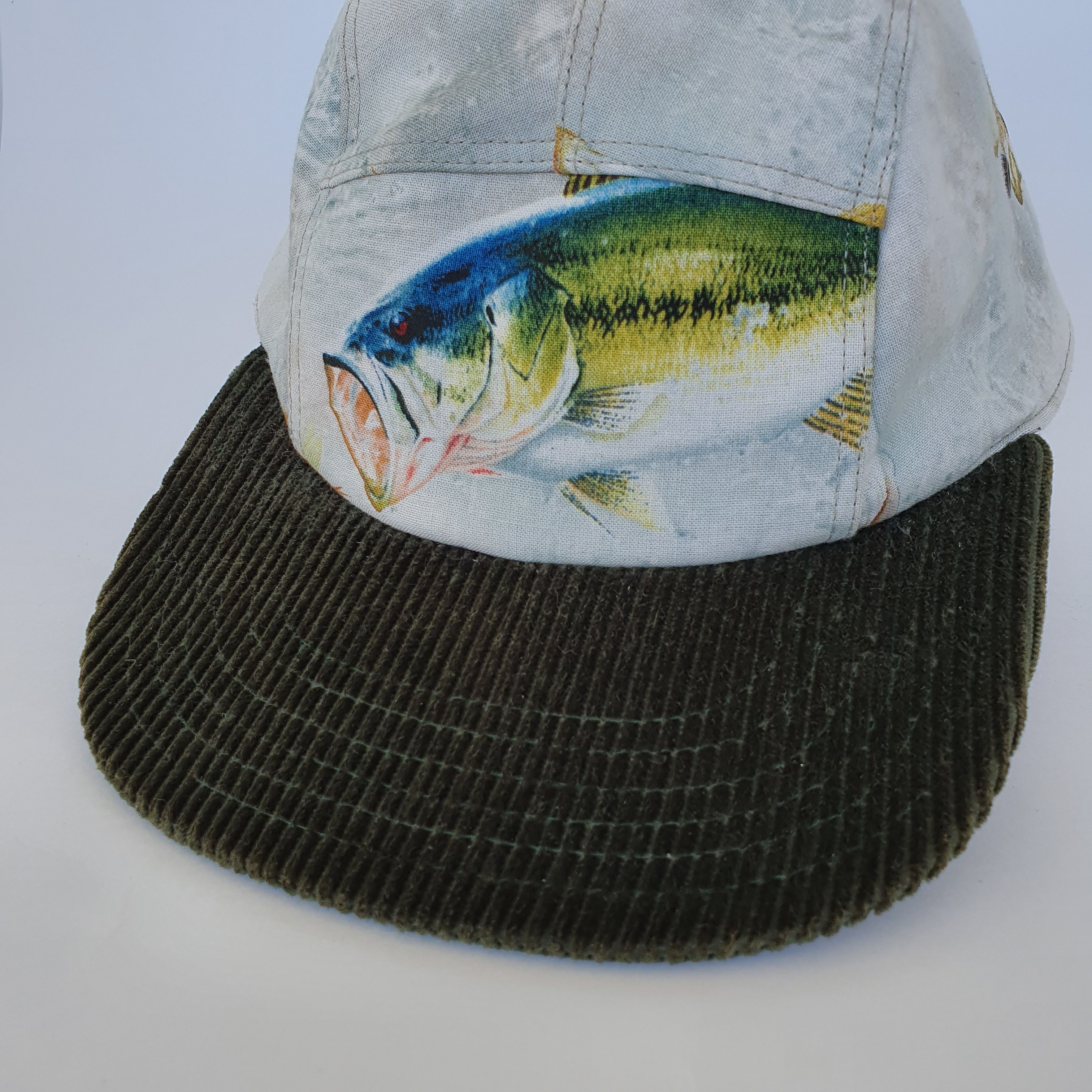Other Moupia Fishing Design Corduroy Vintage 6 panel Cap Size ONE SIZE - 13 Thumbnail