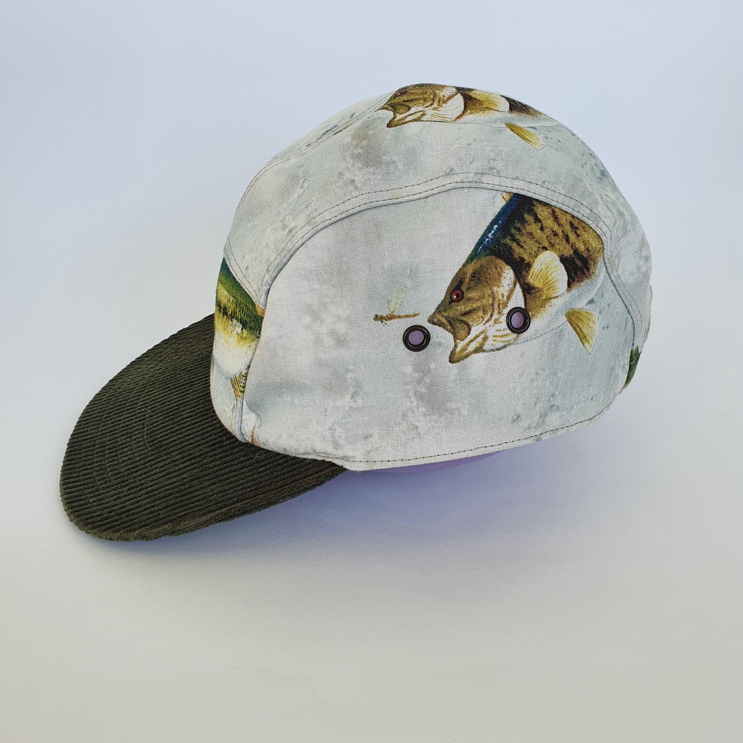 Other Moupia Fishing Design Corduroy Vintage 6 panel Cap Size ONE SIZE - 3 Thumbnail