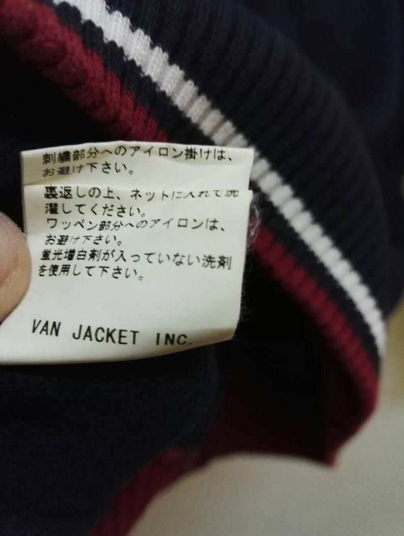 Japanese Brand VAN JAC embroidered Big Logo spell out Crewneck (ss290) Size US M / EU 48-50 / 2 - 8 Thumbnail