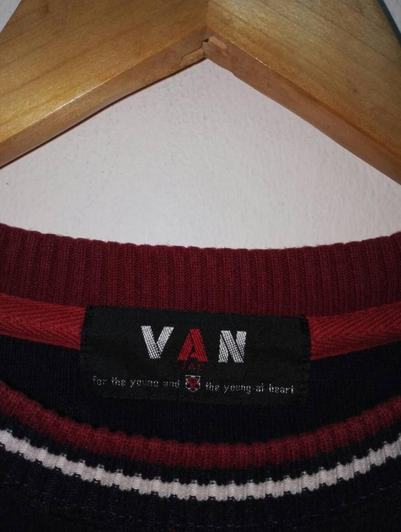Japanese Brand VAN JAC embroidered Big Logo spell out Crewneck (ss290) Size US M / EU 48-50 / 2 - 6 Thumbnail