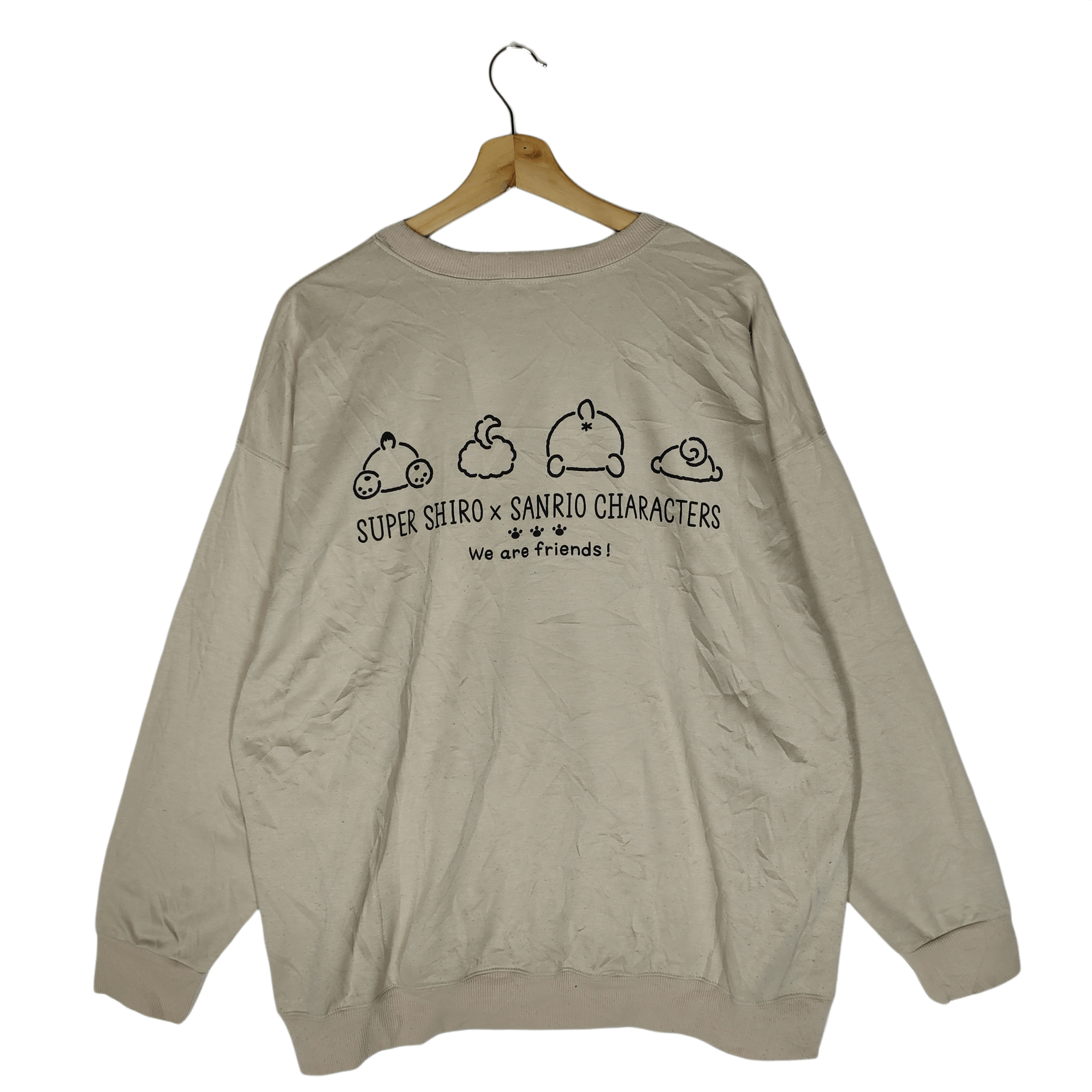 image of Anima x Cartoon Network Super Shiro × Sanrio Characters in Light Brown, Men's (Size 2XL)