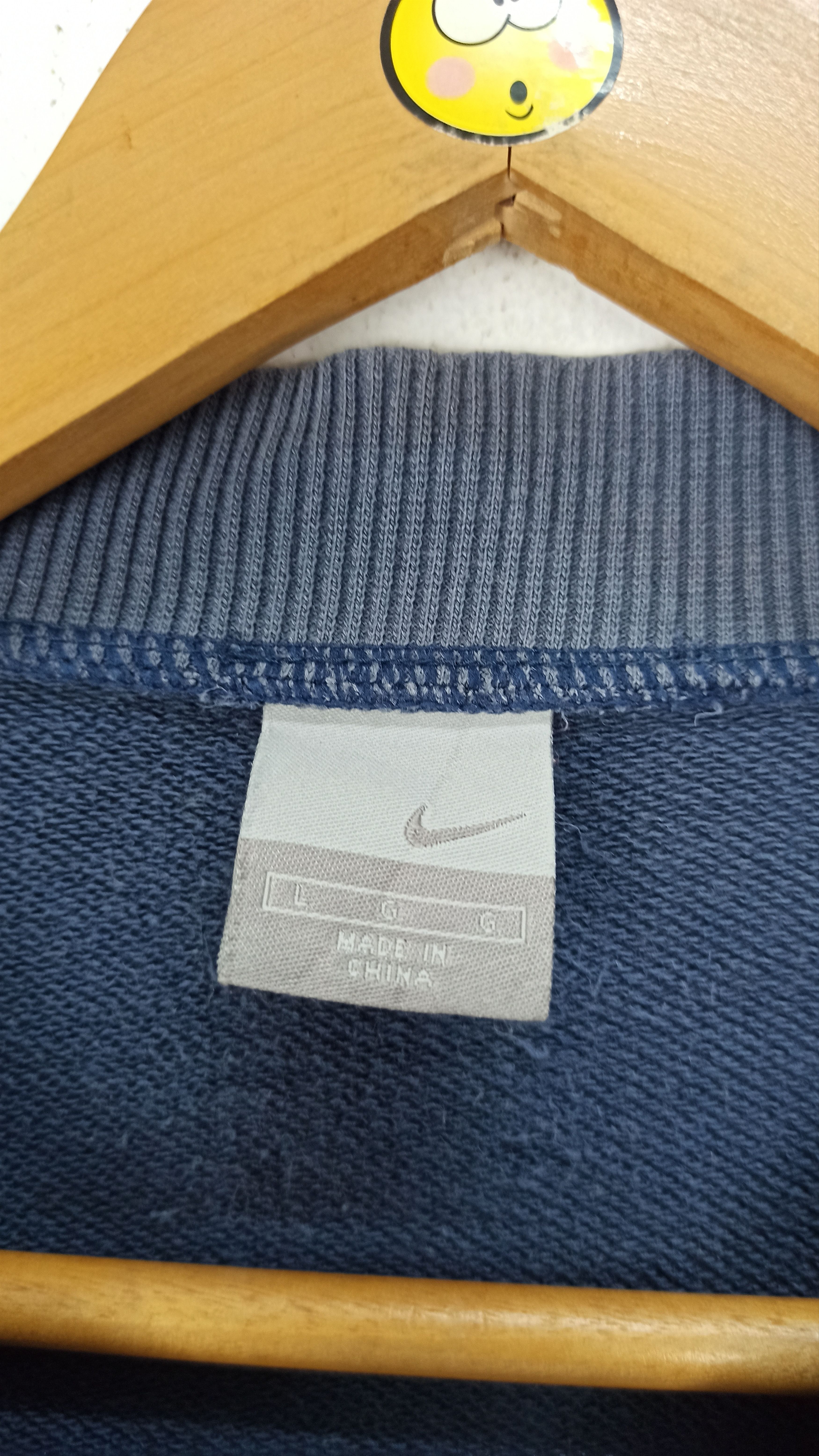 Nike Rare Blue Faded Nike Sweater Ups Button Size US L / EU 52-54 / 3 - 5 Thumbnail