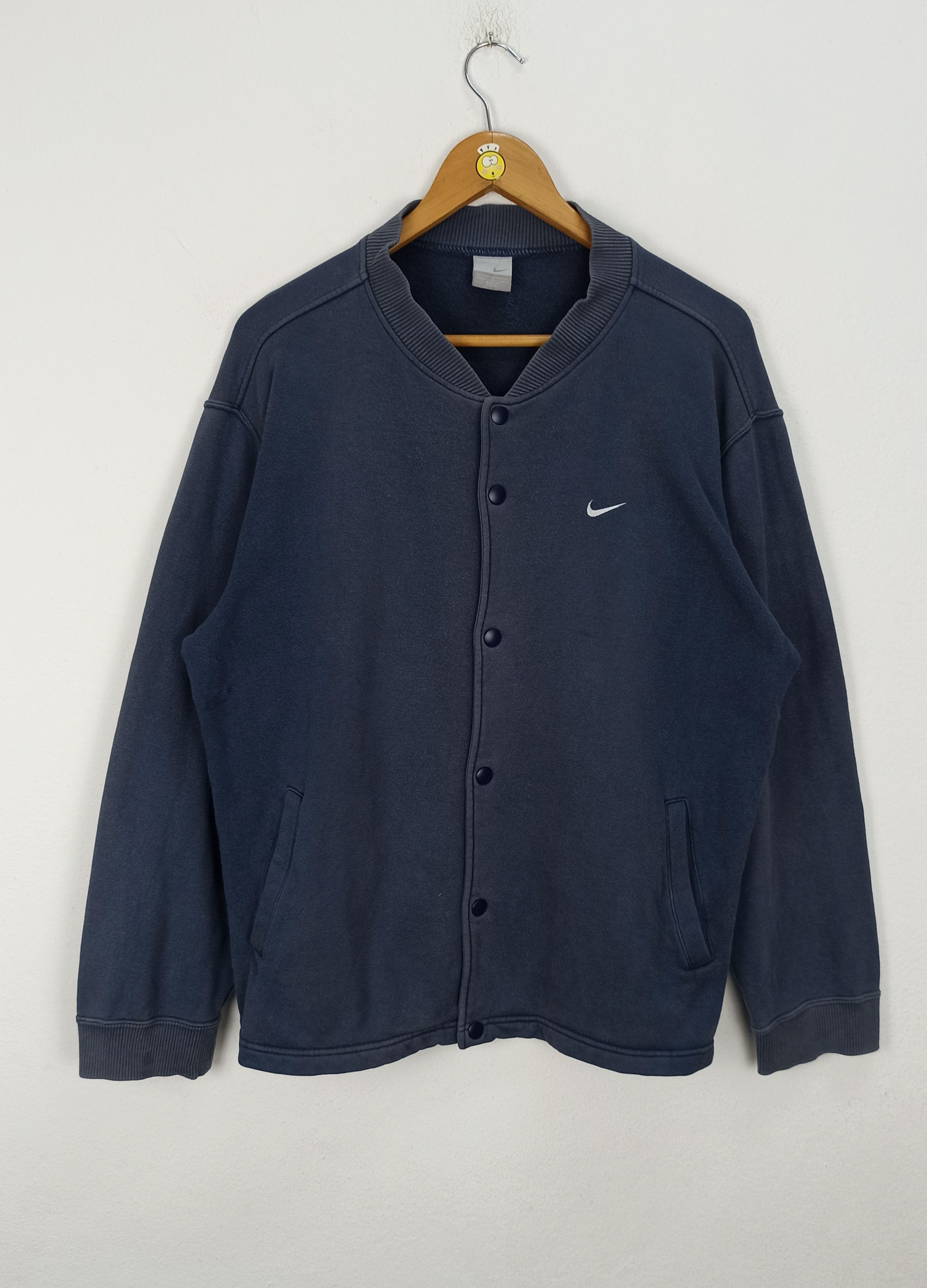 Nike Rare Blue Faded Nike Sweater Ups Button Size US L / EU 52-54 / 3 - 1 Thumbnail
