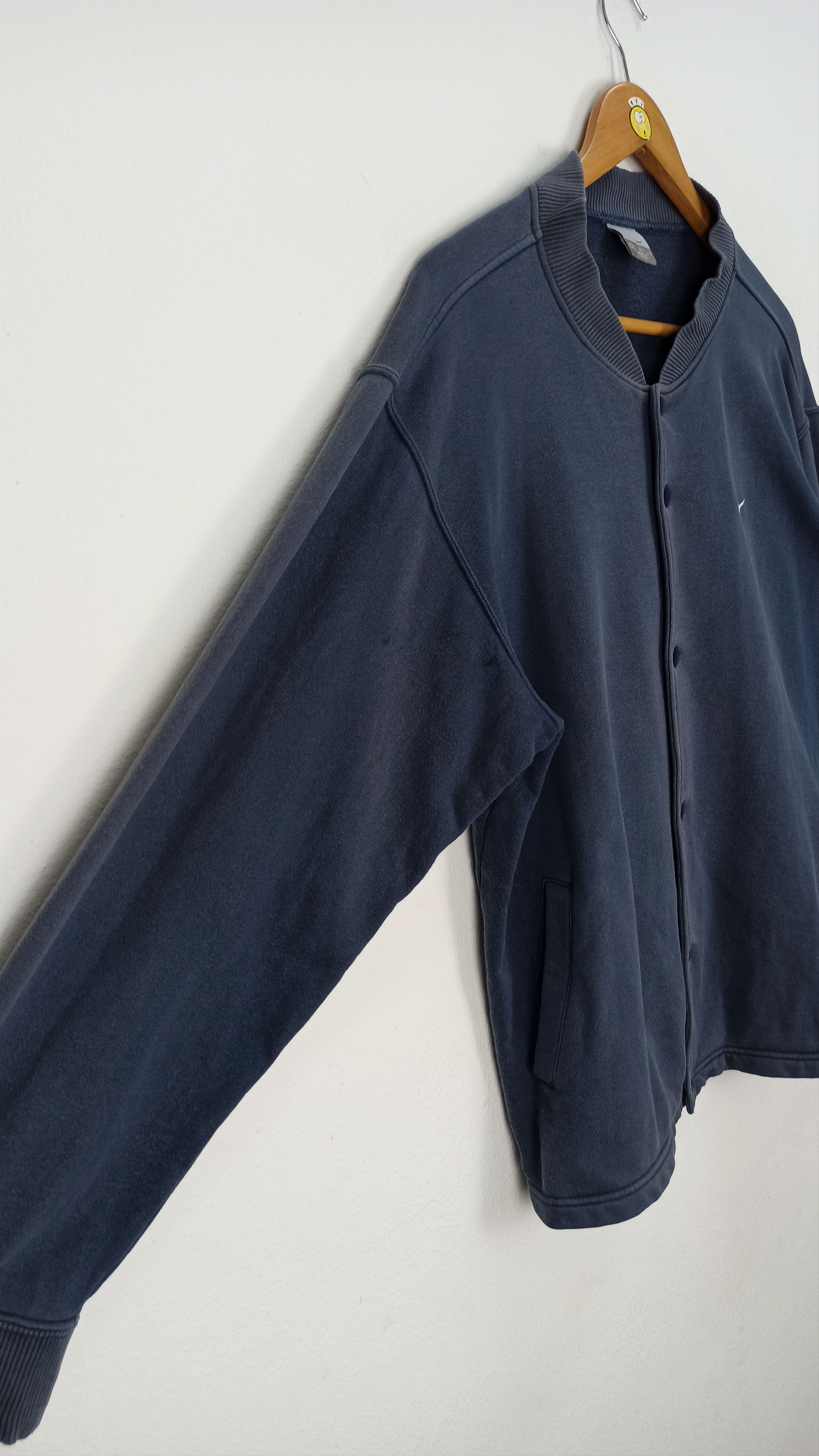 Nike Rare Blue Faded Nike Sweater Ups Button Size US L / EU 52-54 / 3 - 3 Thumbnail