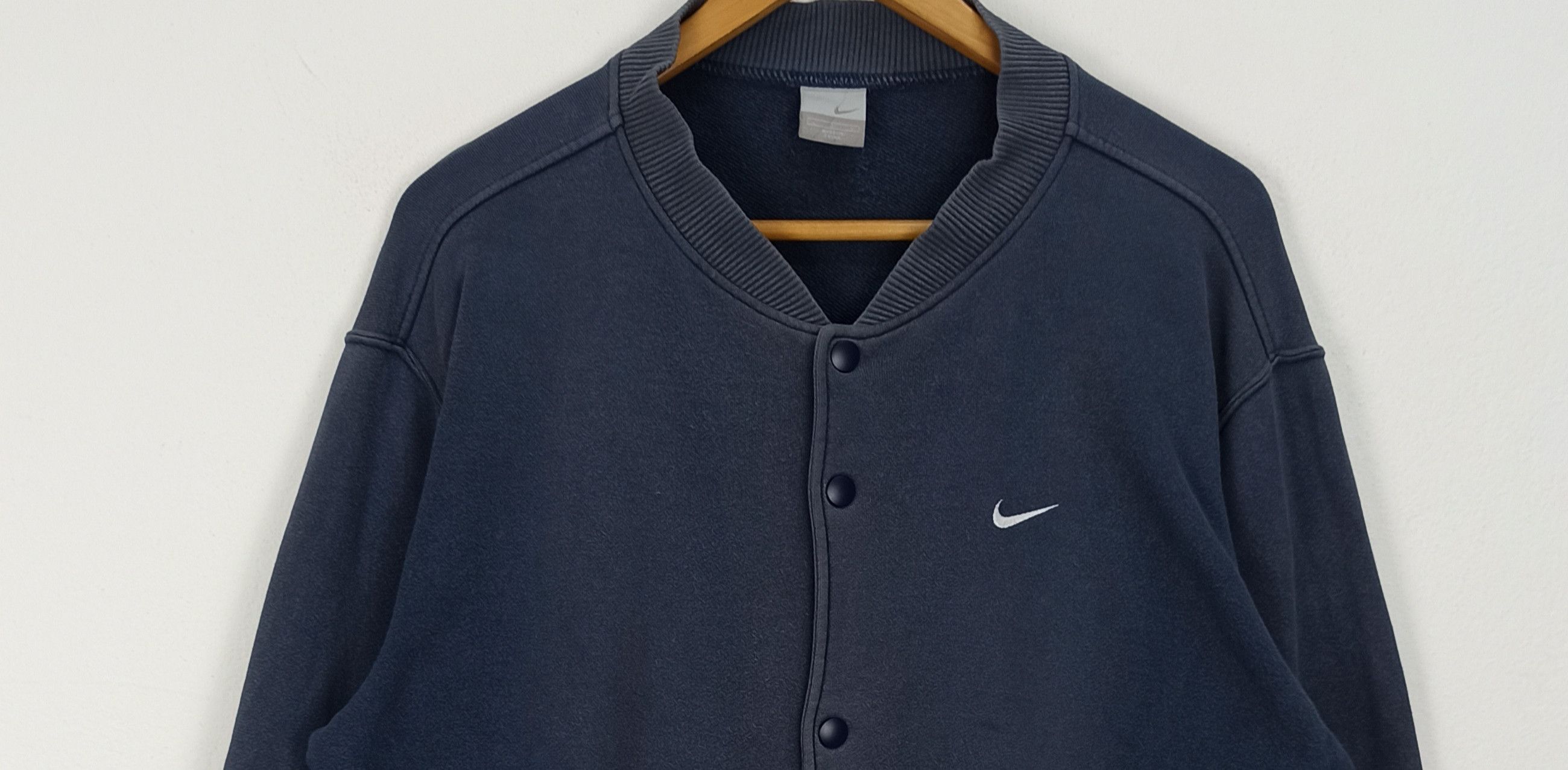 Nike Rare Blue Faded Nike Sweater Ups Button Size US L / EU 52-54 / 3 - 2 Thumbnail