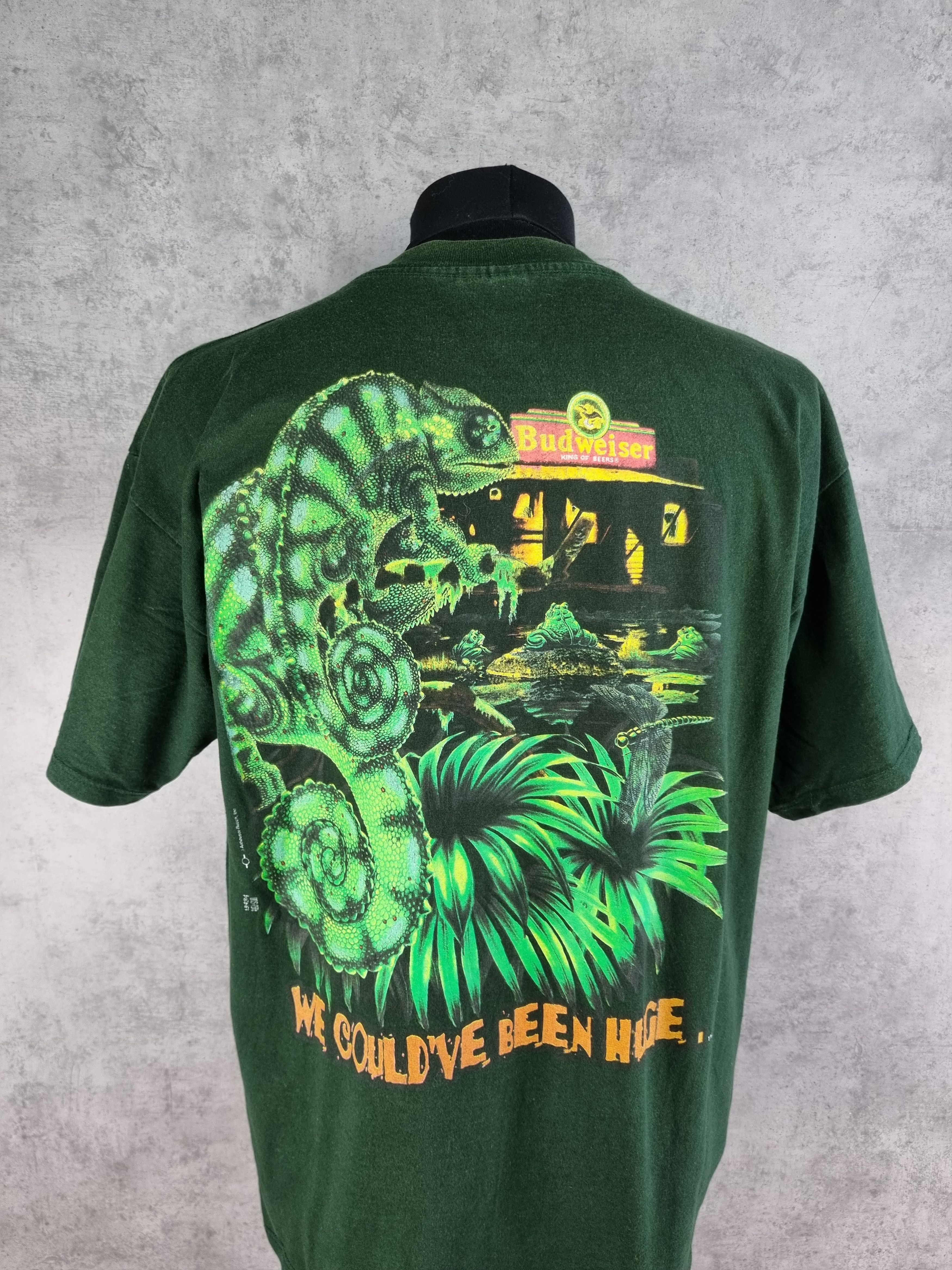 Budweiser × Vintage Rare 90s Promo The Budweiser Lizards Tee Shirt Vintage Size US L / EU 52-54 / 3 - 2 Thumbnail