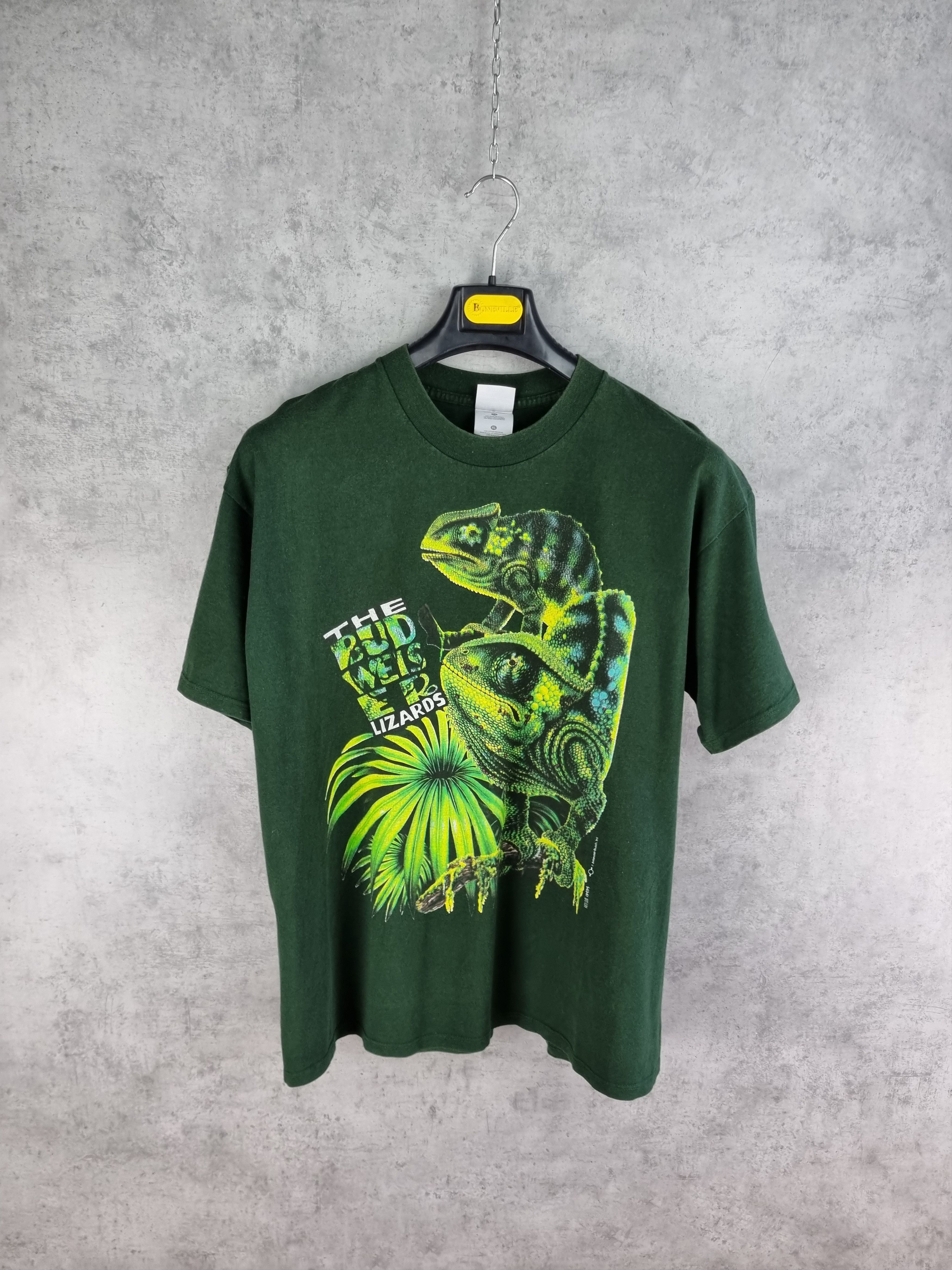 Budweiser × Vintage Rare 90s Promo The Budweiser Lizards Tee Shirt Vintage Size US L / EU 52-54 / 3 - 11 Thumbnail
