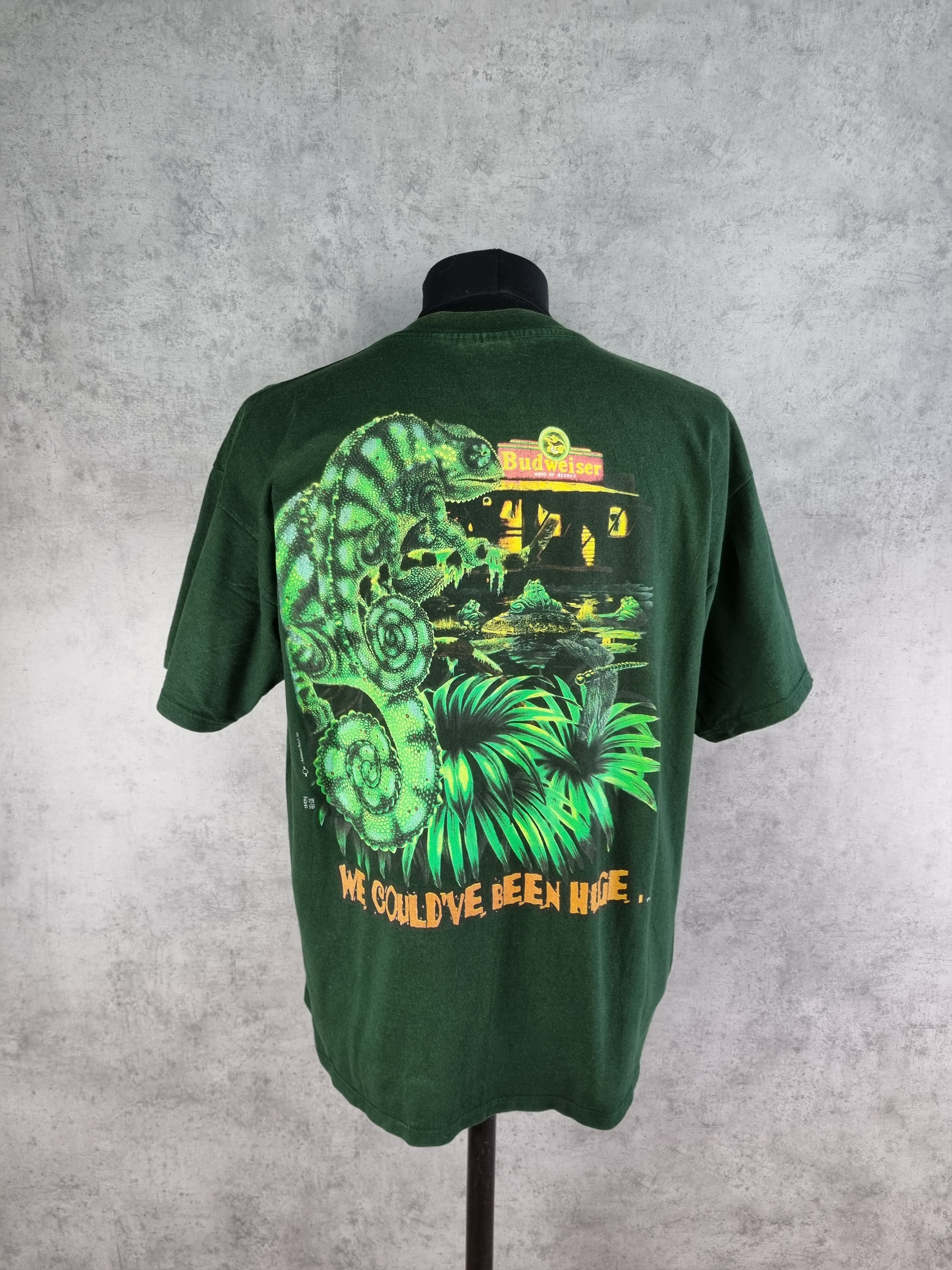 Budweiser × Vintage Rare 90s Promo The Budweiser Lizards Tee Shirt Vintage Size US L / EU 52-54 / 3 - 18 Thumbnail