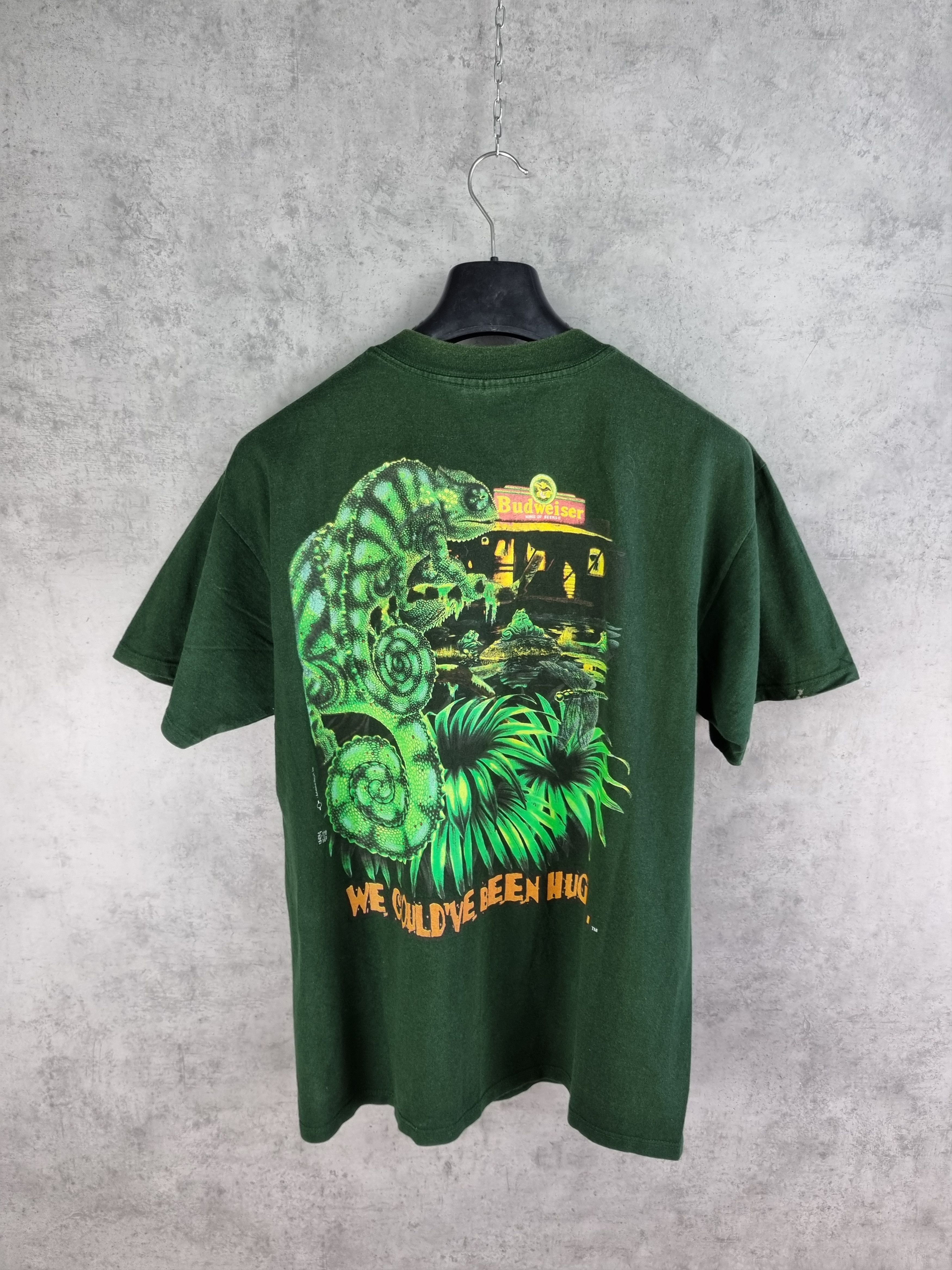 Budweiser × Vintage Rare 90s Promo The Budweiser Lizards Tee Shirt Vintage Size US L / EU 52-54 / 3 - 5 Thumbnail