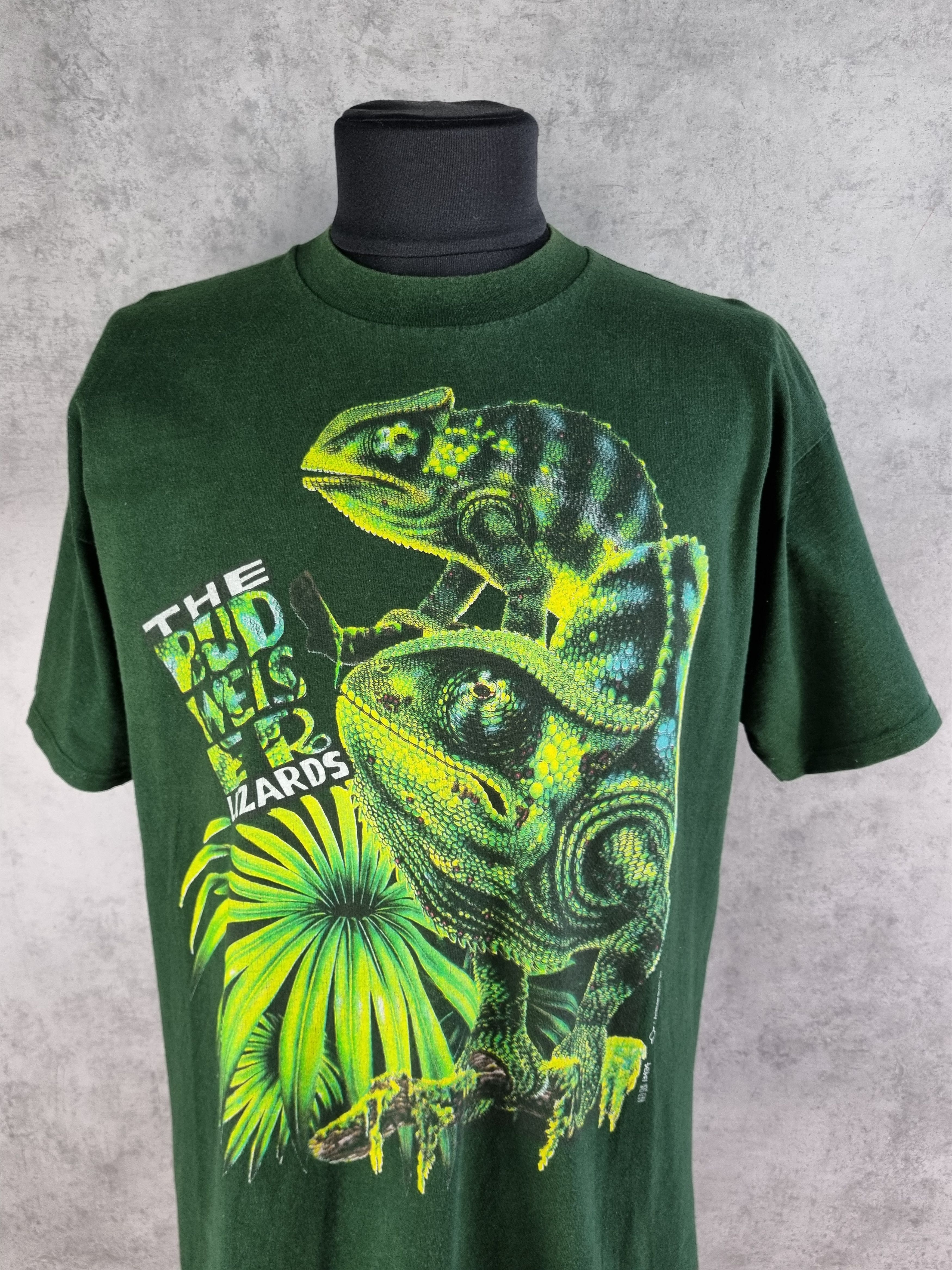 image of 90's Promo The Budweiser Lizards Tee Shirt Vintage in Deep Green, Men's (Size Large)