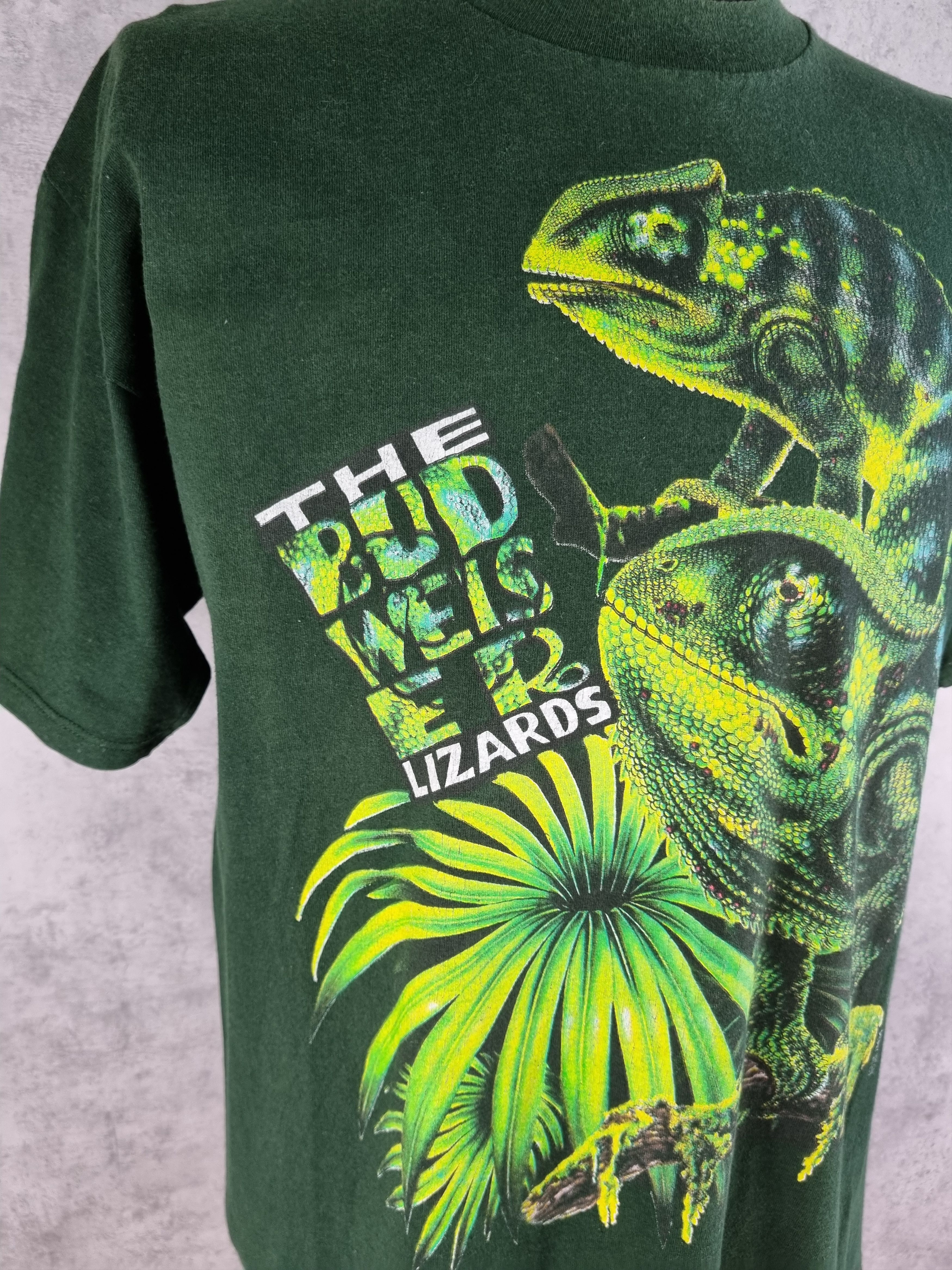 Budweiser × Vintage Rare 90s Promo The Budweiser Lizards Tee Shirt Vintage Size US L / EU 52-54 / 3 - 3 Thumbnail