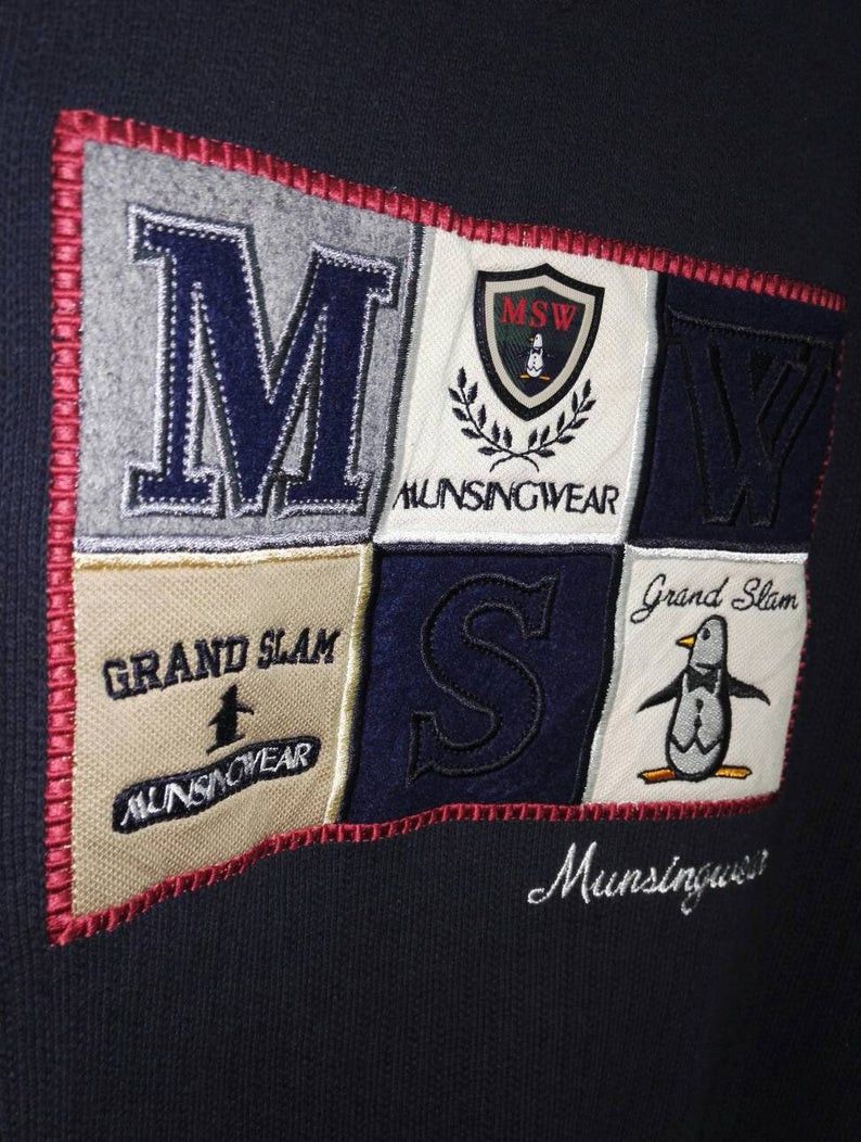 Grand Slam Vintage Grand Slam MUNSINGWEAR embroidered Big Logo(ss352) Size US L / EU 52-54 / 3 - 3 Thumbnail