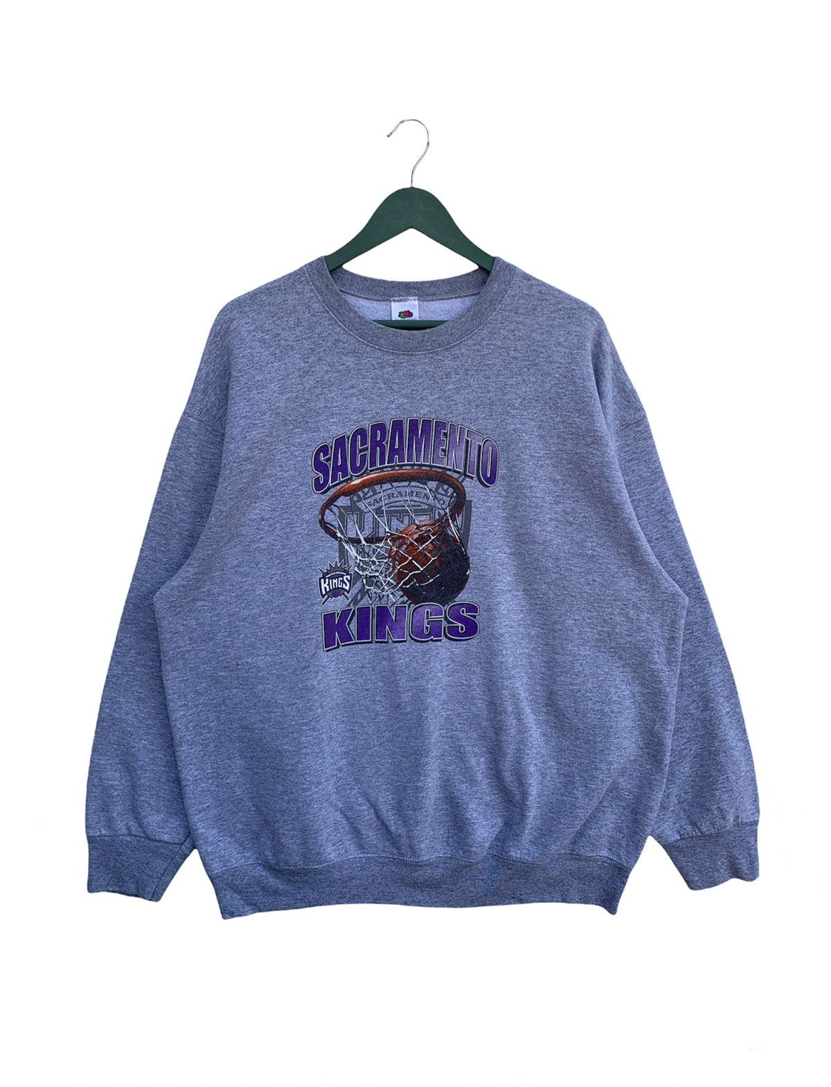 Fruit Of The Loom × NBA × Vintage Vintage Sacramento Kings Sweatshirt Size US XL / EU 56 / 4 - 1 Thumbnail